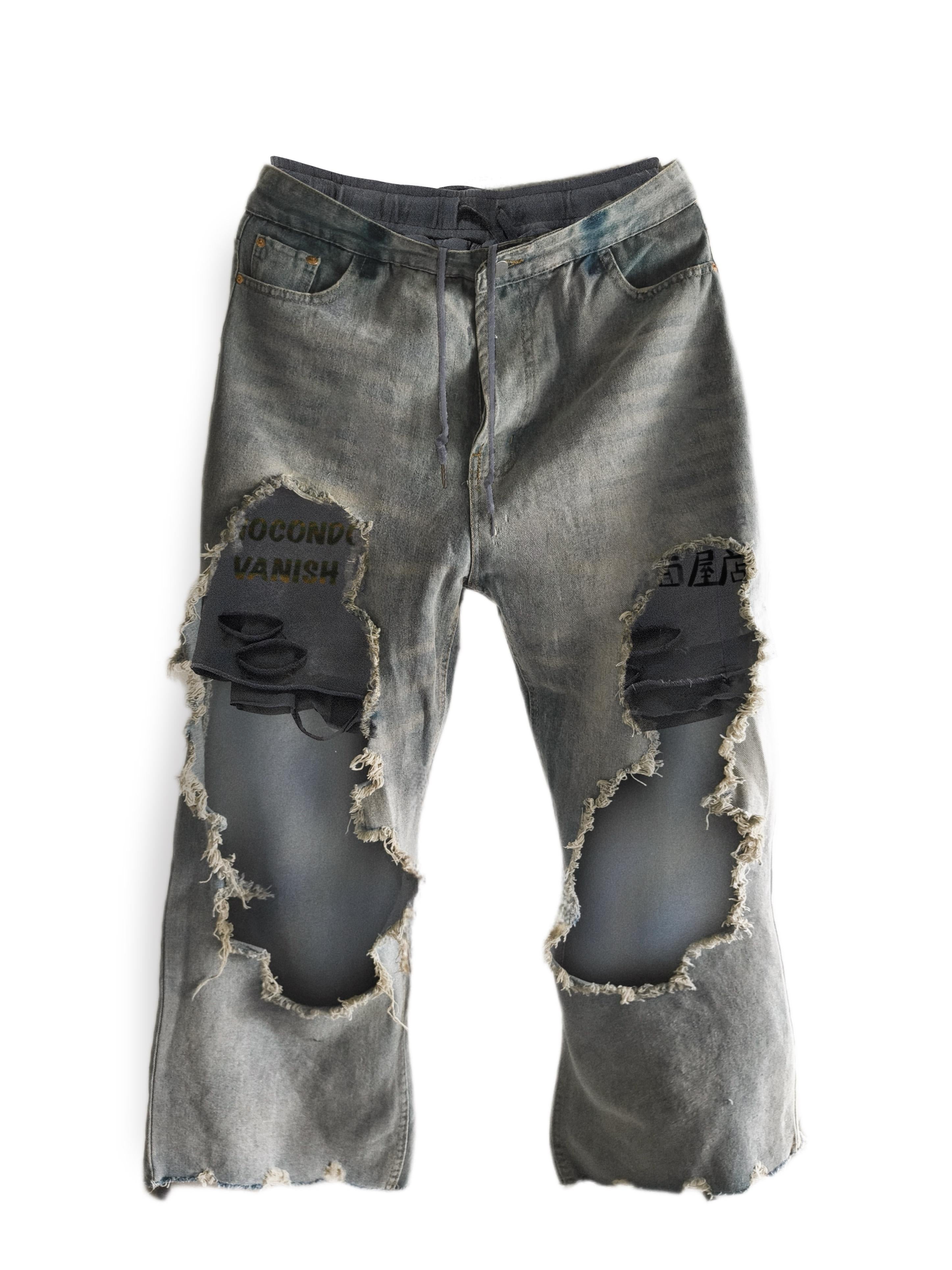 EXTRA NOODLES | Vanish Pants Drawstring Jeans