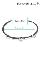 CREATIVE JEWELLERY STUDIO | Burmese Moonstone, Rhodium Plated Silver Cuff by Design of Gems