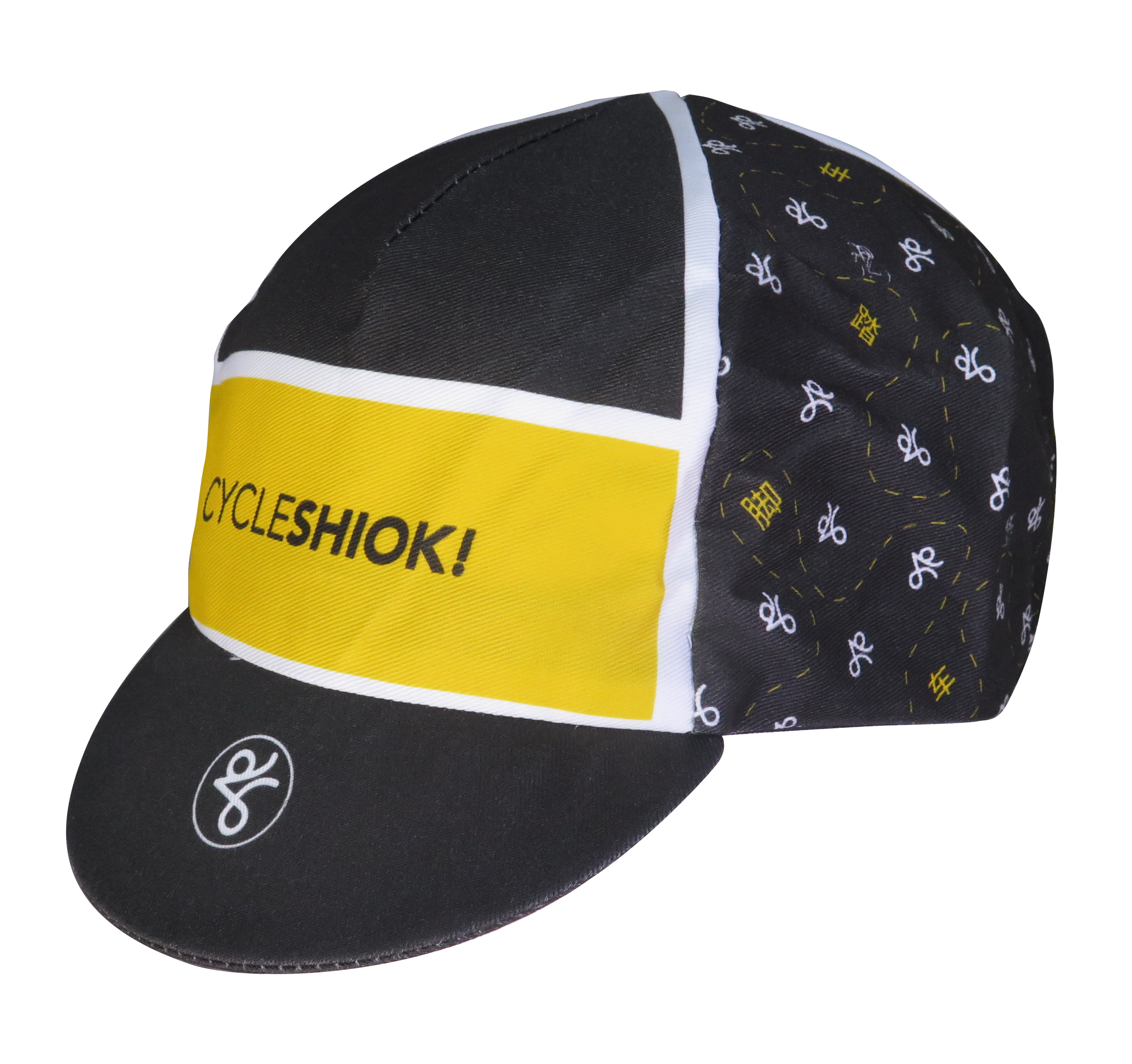 A DESIGN BY TAKACHYA | Cycling Cap - Cycle Shiok Yellow Black