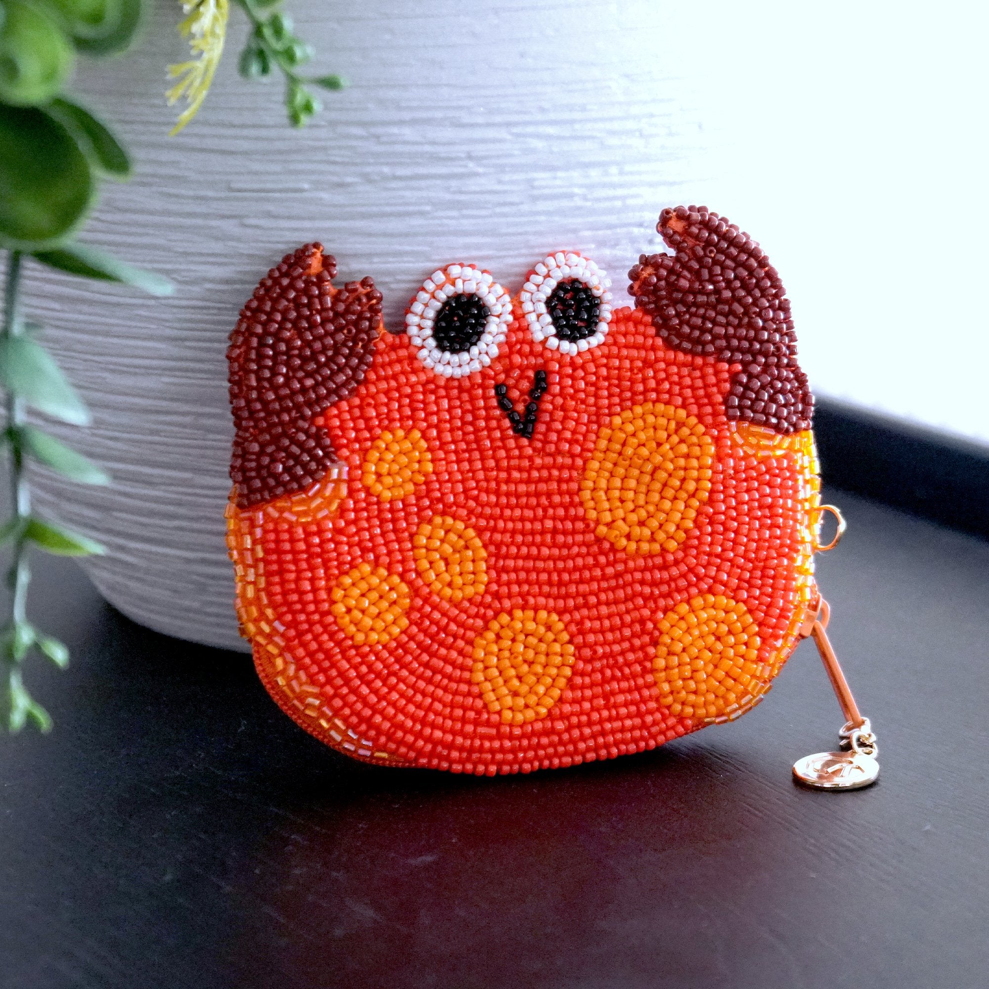 COCOONESE | Beaded Coin Purse - Crab