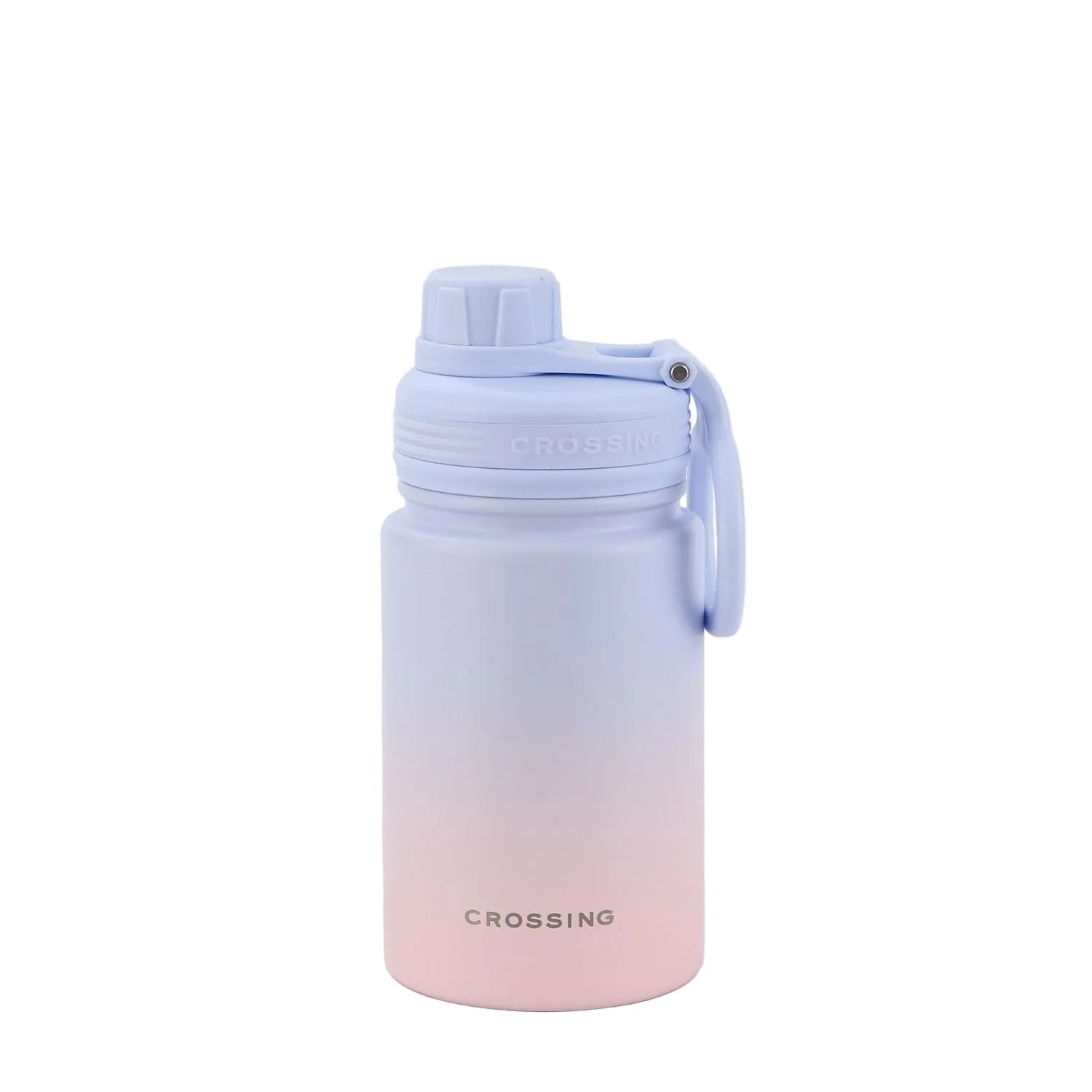 CROSSING | 400ml Urban S/S Insulated Screw Cap Sports Bottle With Handle