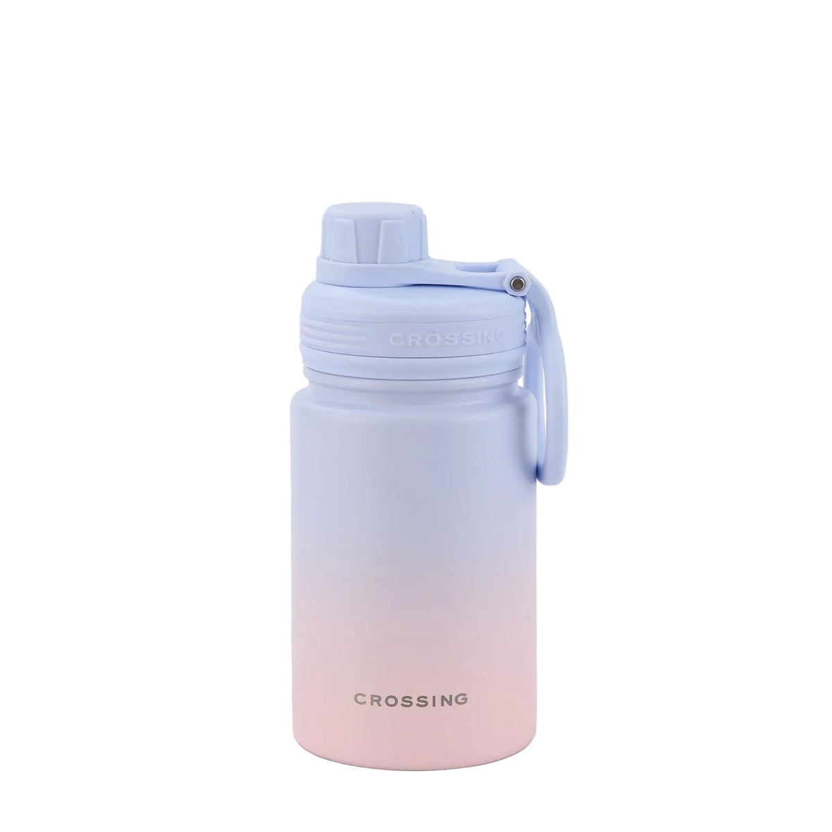 CROSSING | 400ml Urban S/S Insulated Screw Cap Sports Bottle With Handle