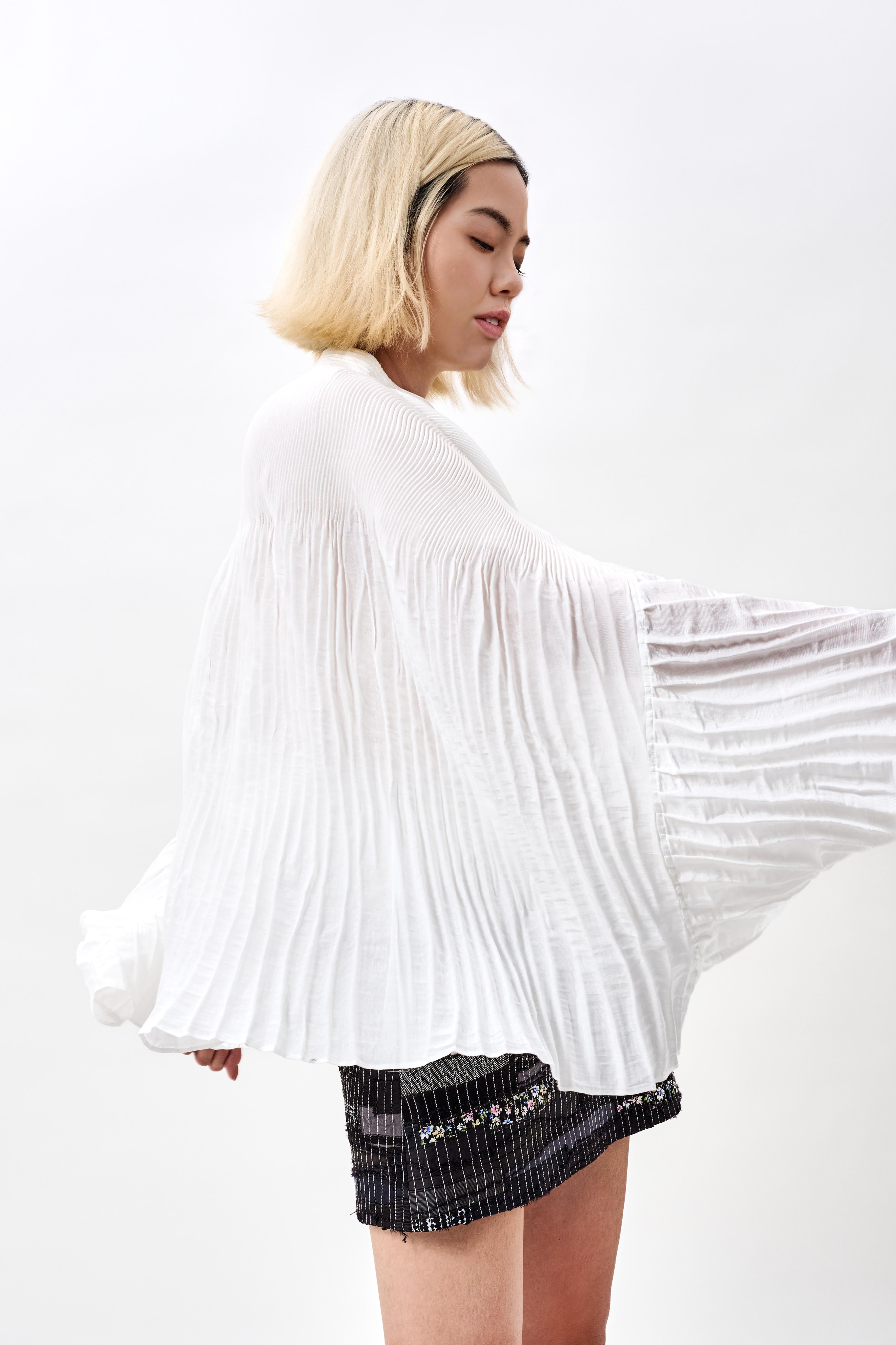 KHAAR | Pleated Crop Top