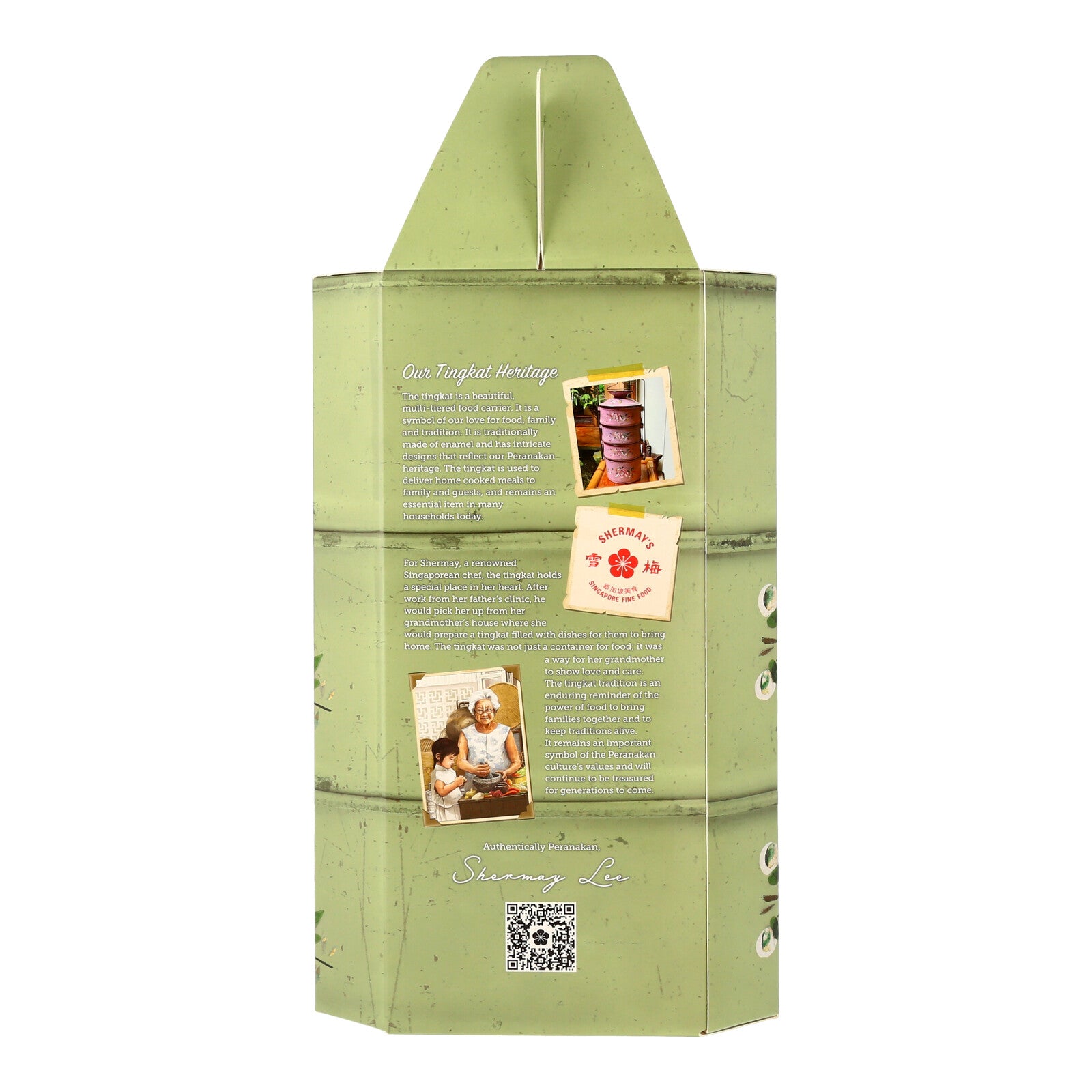 SHERMAY'S SINGAPORE FINE FOOD | Straits Green Tingkat Gift Set - Vegan