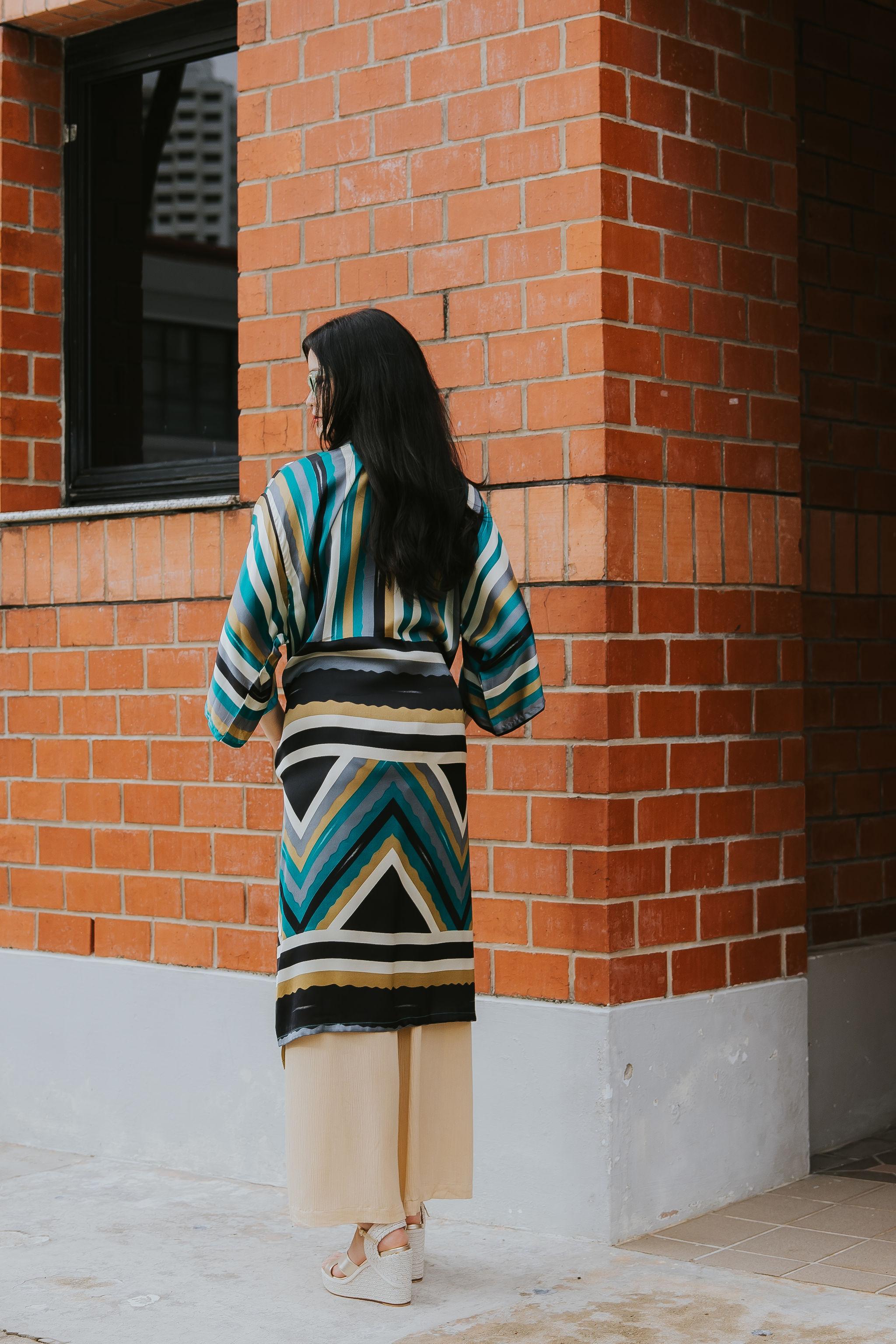 RAJA RANI | Modal Silk Long Kimono