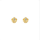 RISIS | Dainty Vanda Earrings in Gold with White Topaz