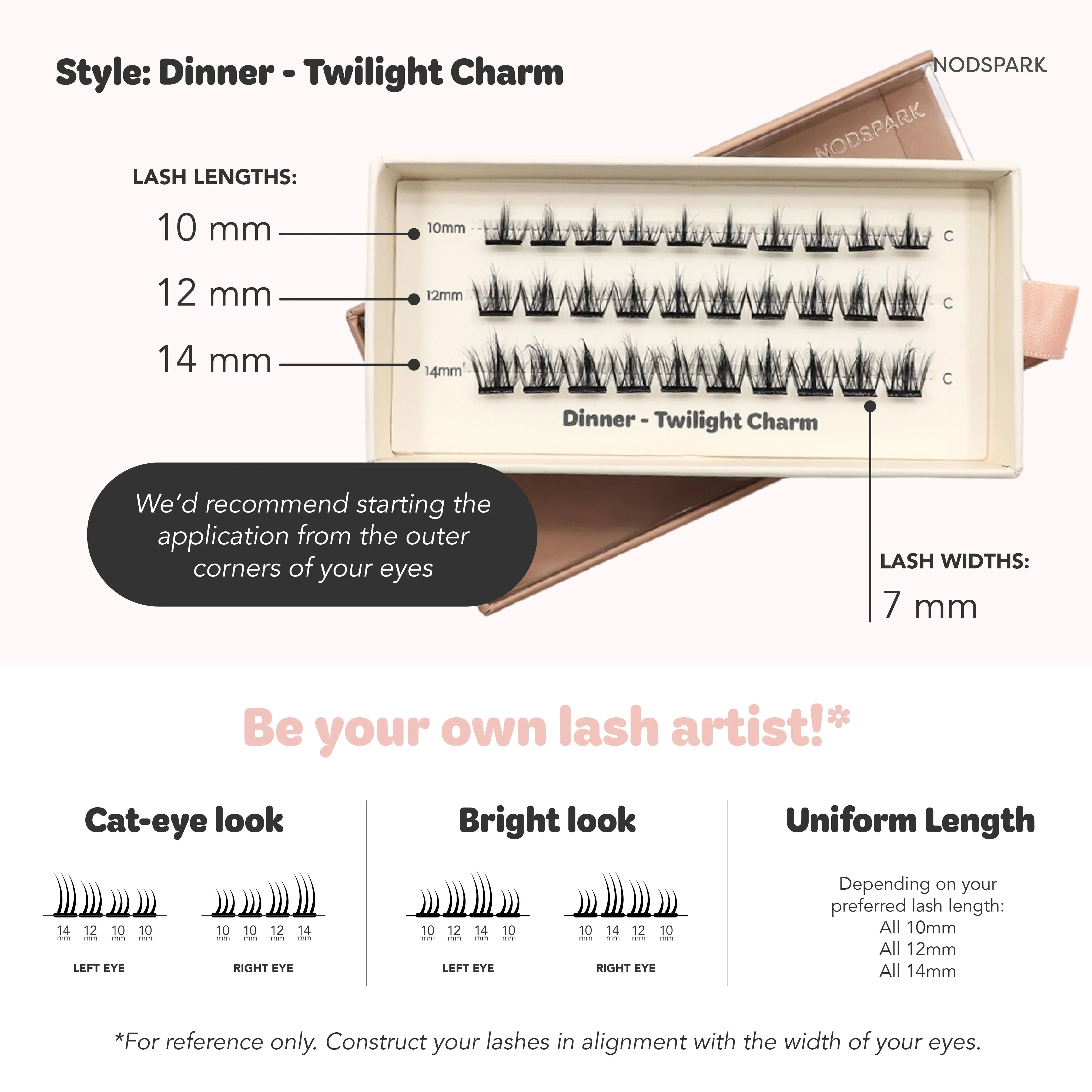 NODSPARK | Dinner Twilight Charm Lazy Lashes