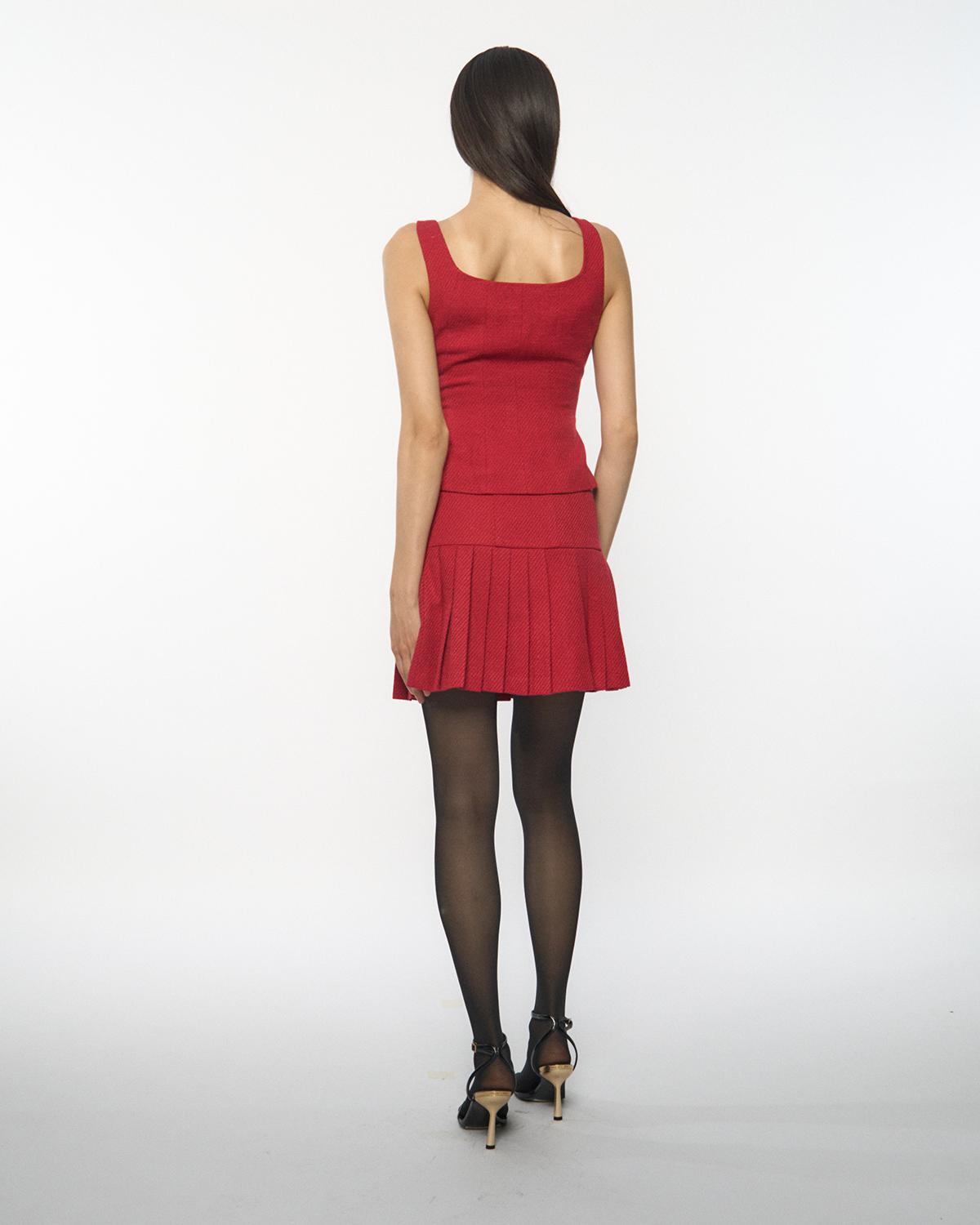 DRESSINGPAULA | Fitted Tweed Vest