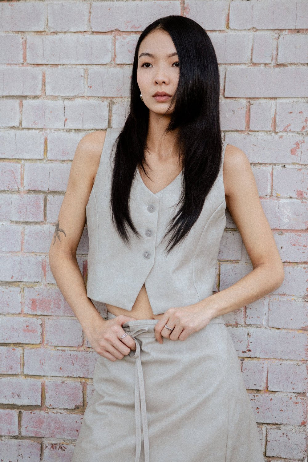 SAERO COLLECTIVE | Hae Wrap Skirt | Sand