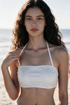 HAI THE LABEL | Summer Bliss | Easy-Fit Halter Bandeau Top - Jelly White