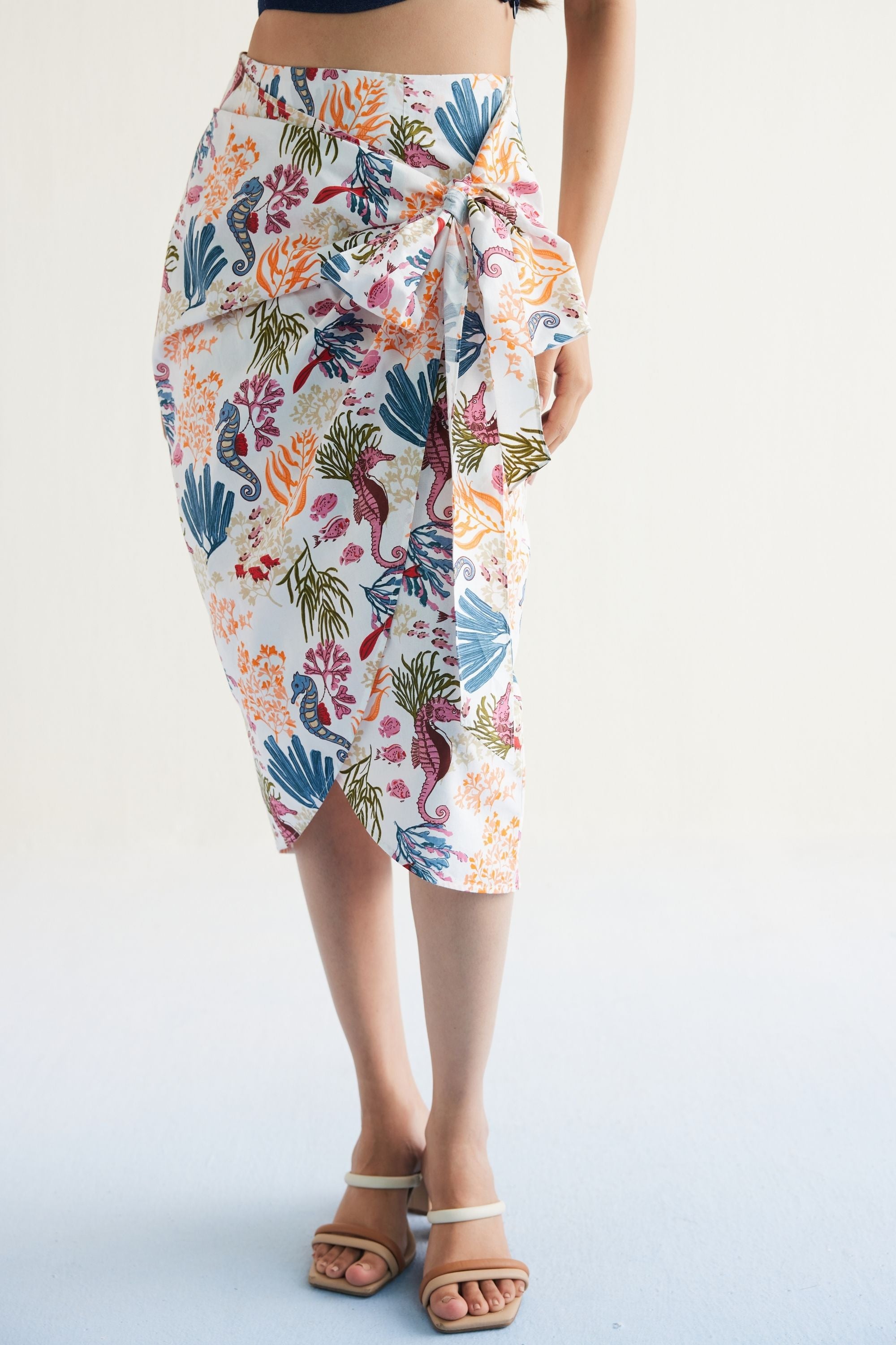 SUI | Blooming Reef Organic Cotton Wrap Skirt