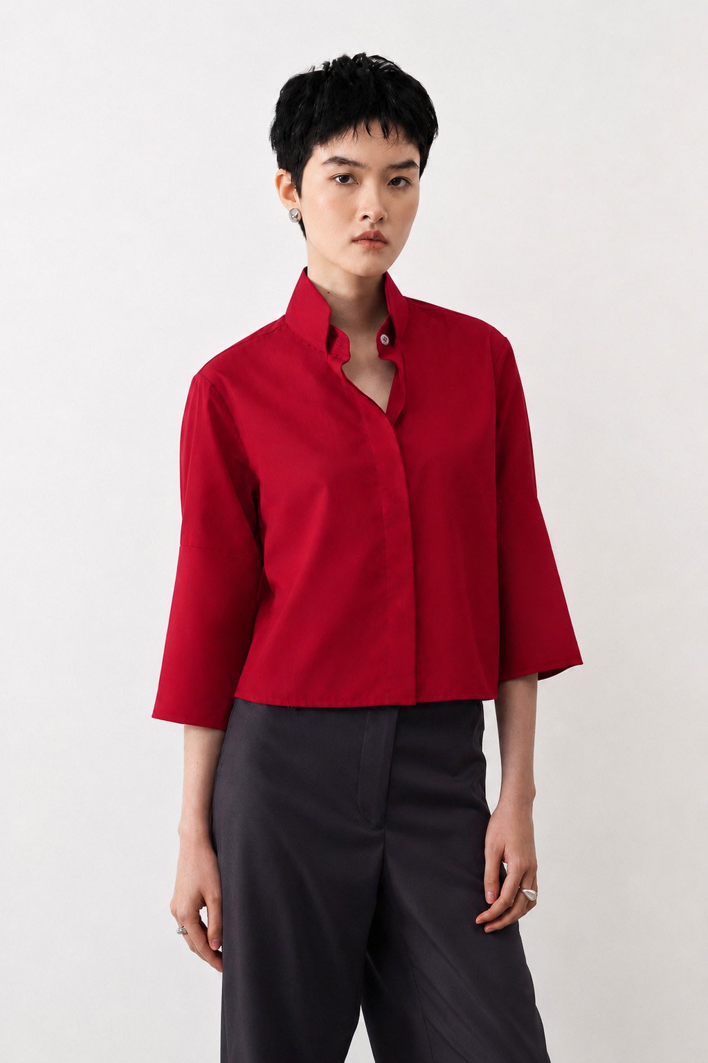 MASSHIRO /\ ATORIE | Cha Crop Atorie | Red