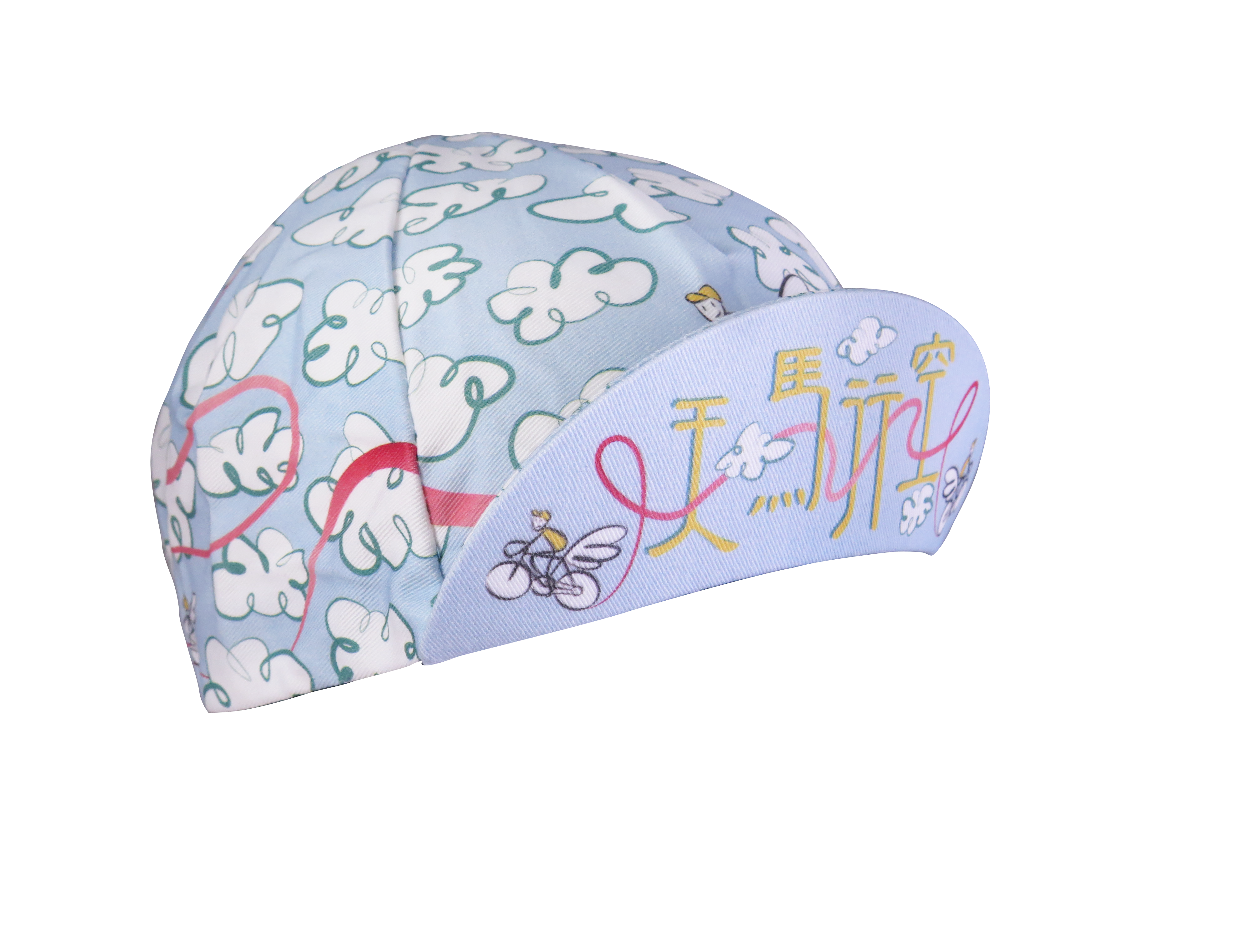 A DESIGN BY TAKACHYA | Cycling Cap - Flying Unicorn Sky Blue