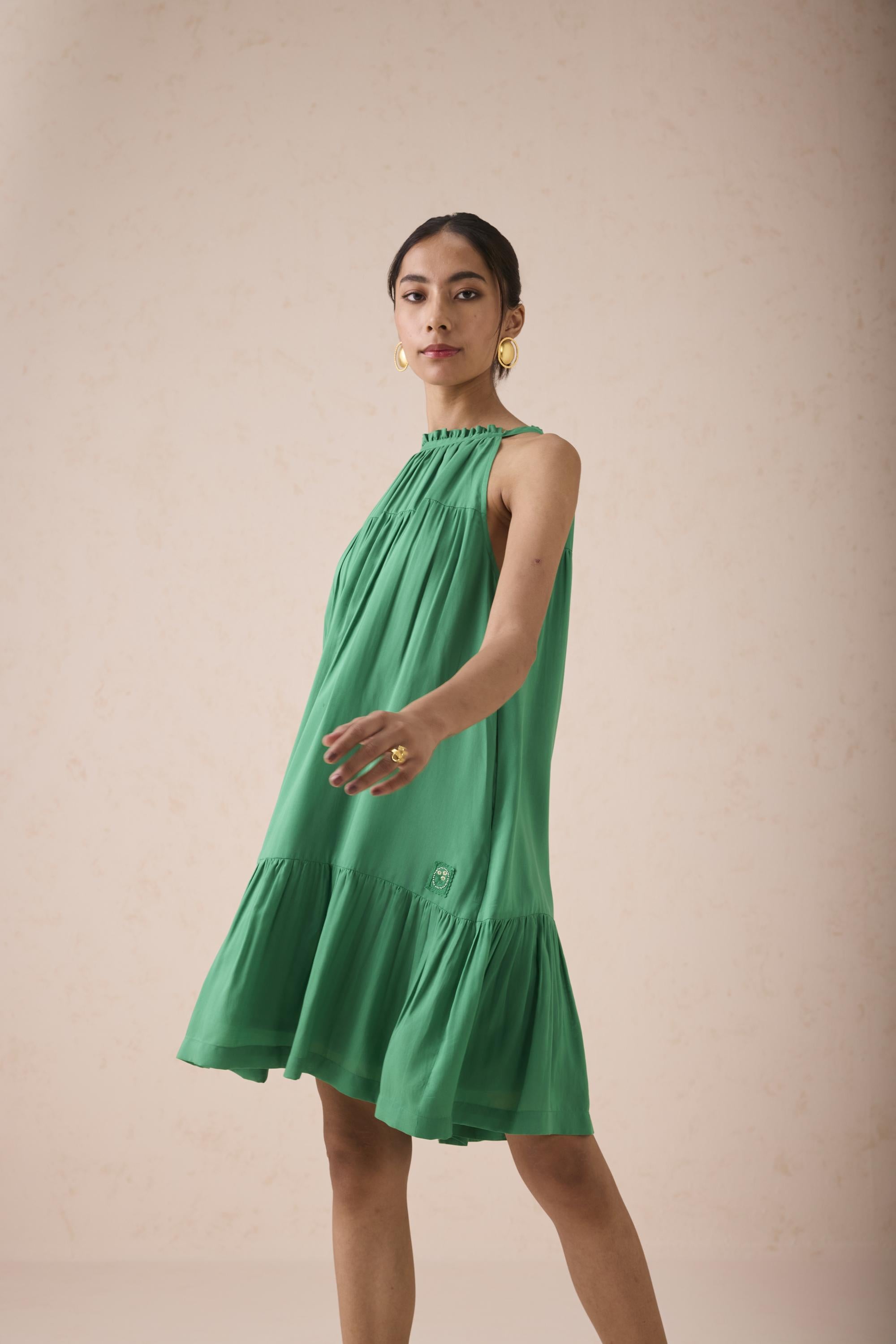 SUI | The Holiday Halter Neck Lyocell Dress