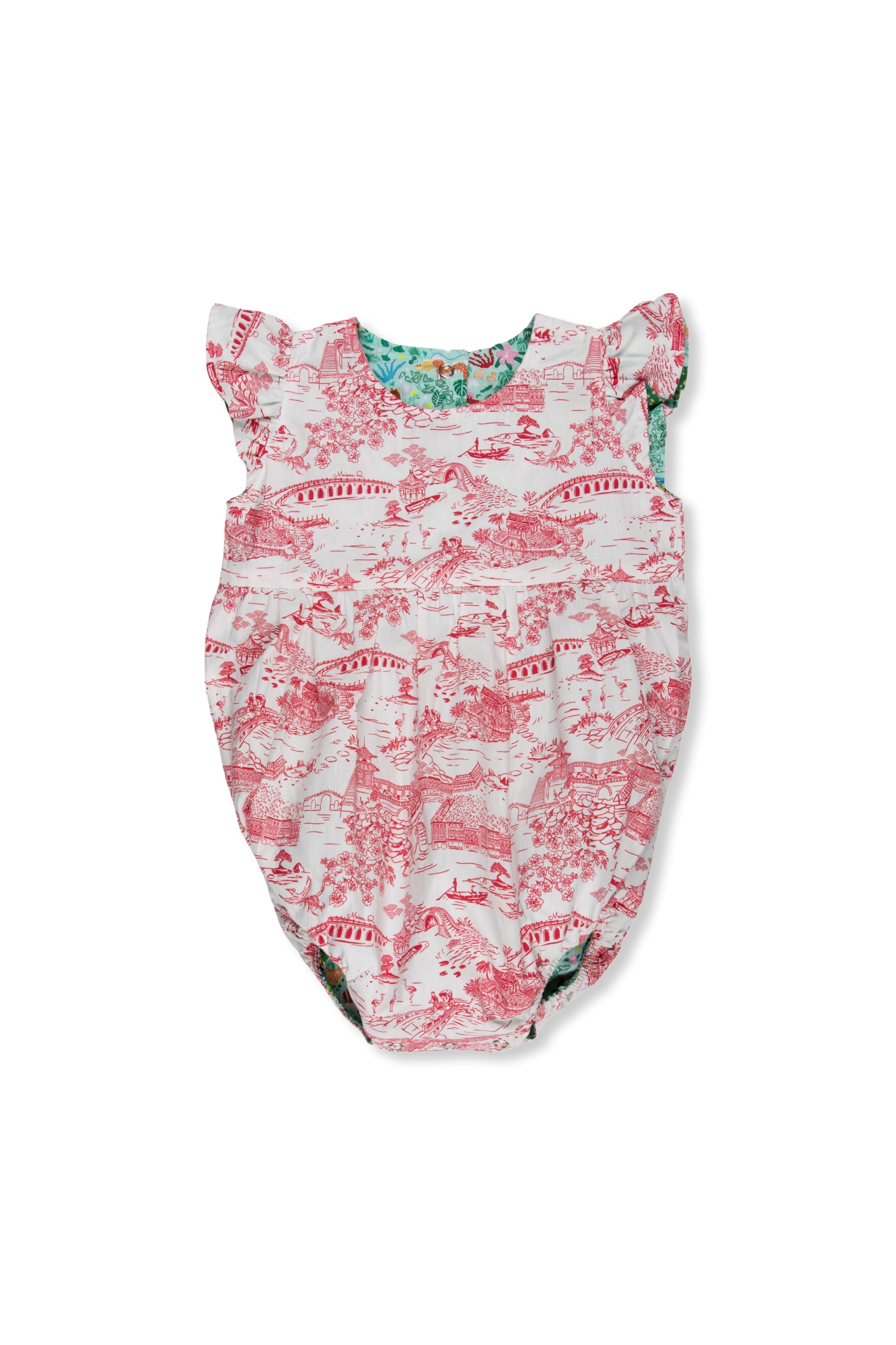 MAISON Q | Straits Tale Reversible Girl Onesie