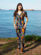 NIMBU | Calypso Women's Jumpsuit In Ocean Mosaic