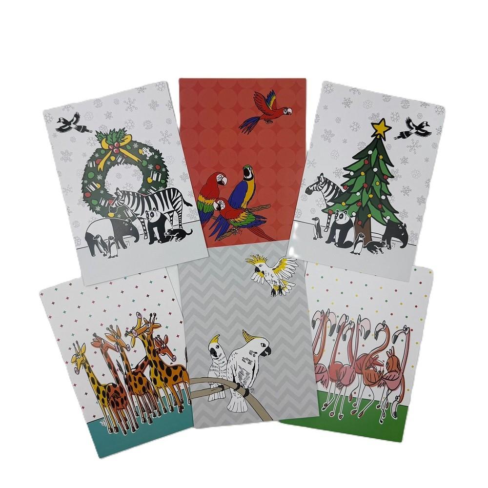 THE ANIMAL PROJECT | Greeting Card (Pack of 6) Christmas & Animals