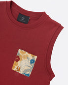 STUDIO QILING | Russet Cotton Jersey Tank Dress
