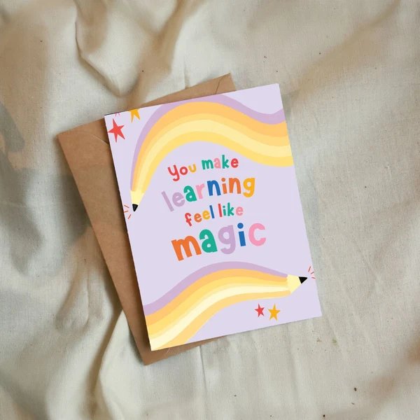 PURPLE AND PURE | Plantable Greeting Cards - Teachers Day