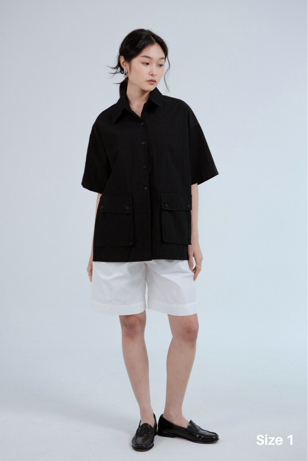 SAERO COLLECTIVE | Boho Overfit Shirt | Black
