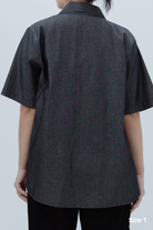 SAERO COLLECTIVE | Denim Short Sleeve Shirt | Black