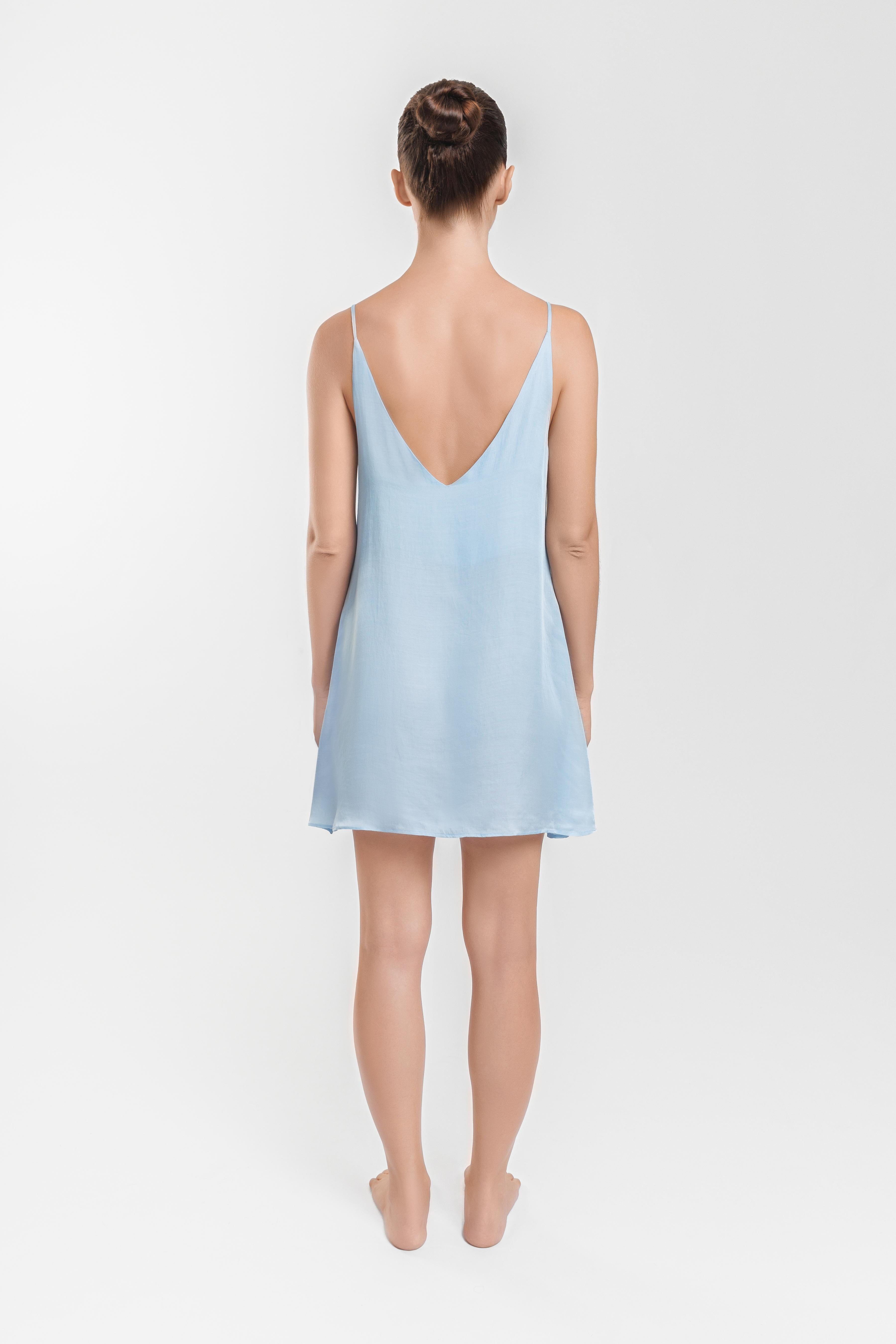 KATRUSS | Sleep Dress With Delicate Ties, Silken Glow