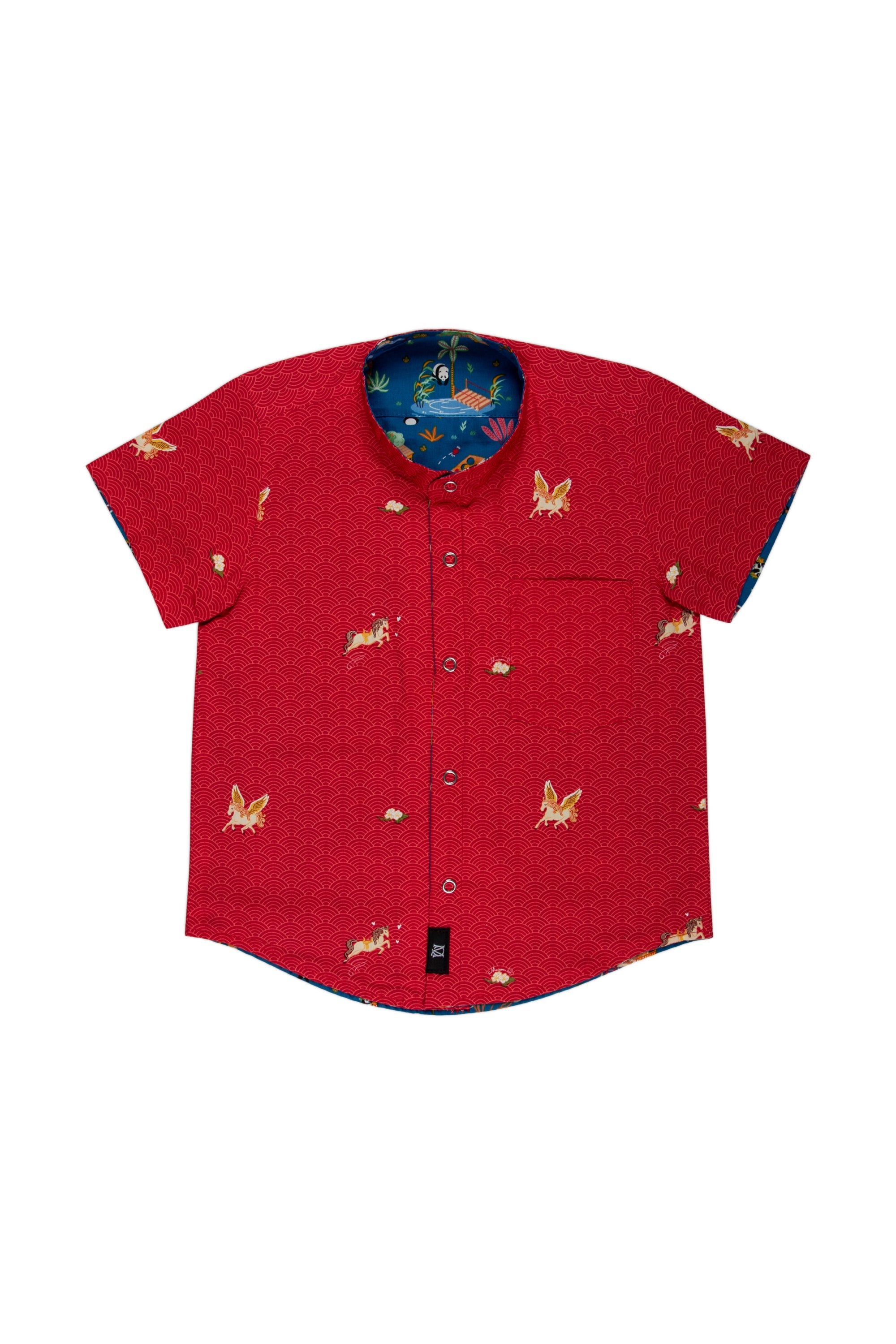 MAISON Q | Vivacious Miss Pony Reversible Shirt