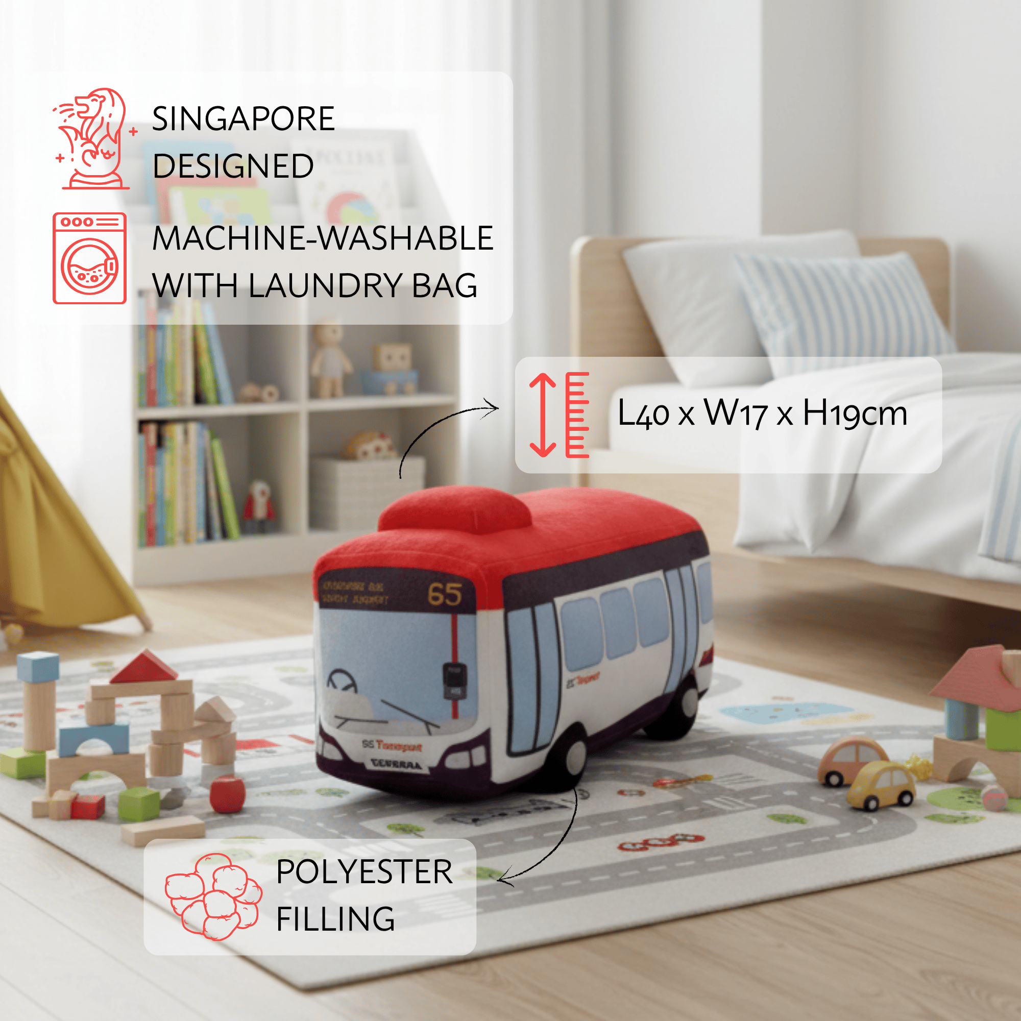 NOM | Singapore Bus Plush