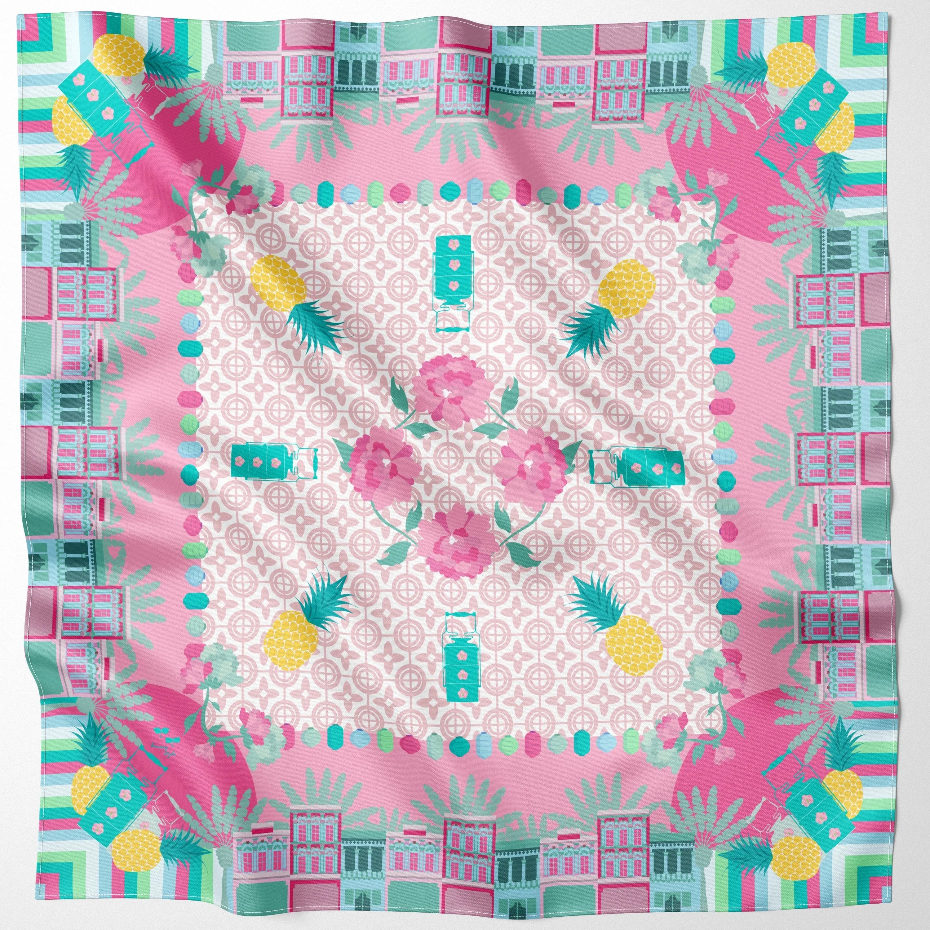 BINARY STYLE | Peranakan Manis 115x115cm Square Scarf