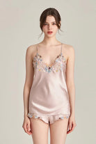 BELLS & BIRDS | Florentine Mulberry Silk Cami Set (Rose)