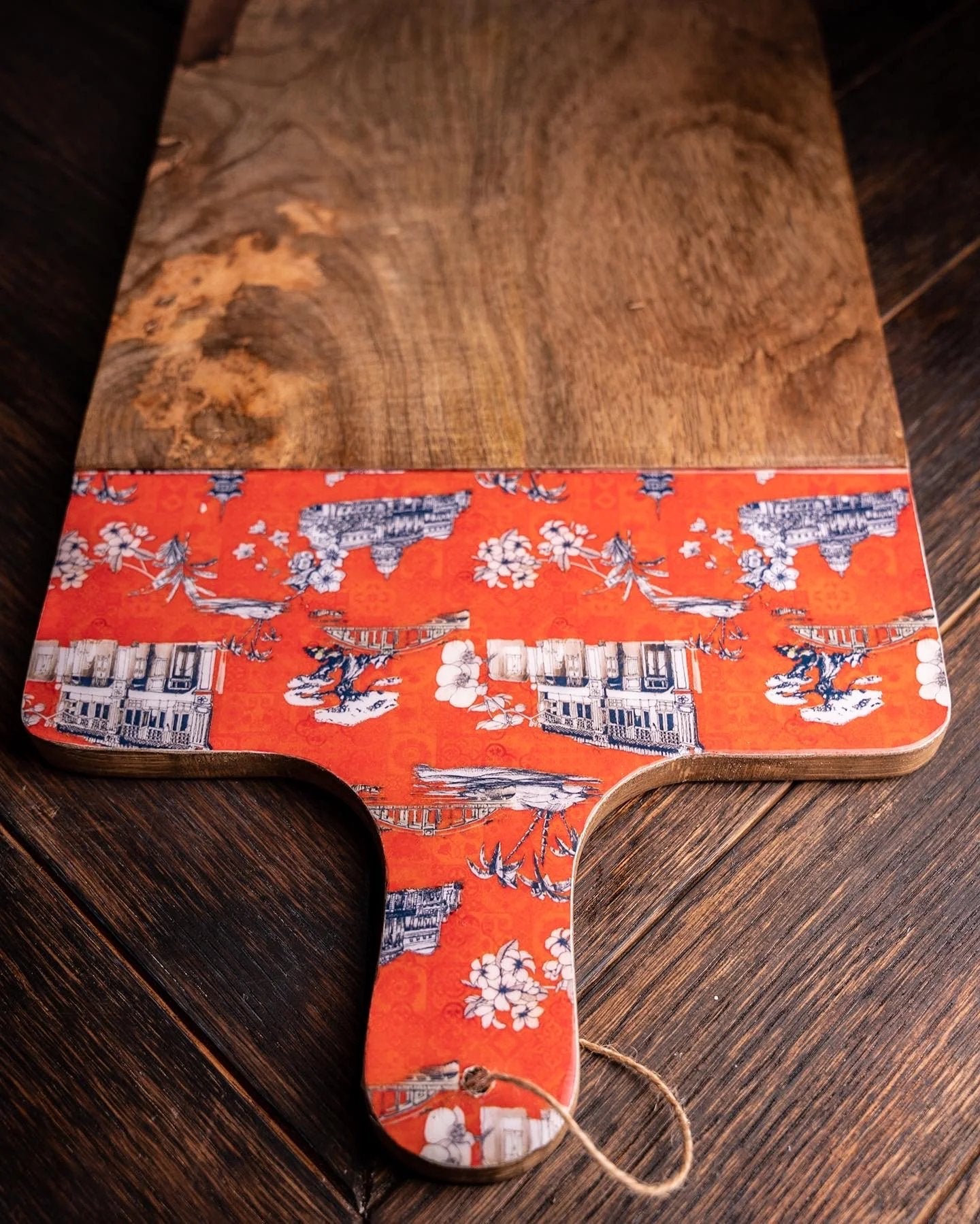 PHOTO PHACTORY | Chinoiserie Cheese Board | Burnt Orange