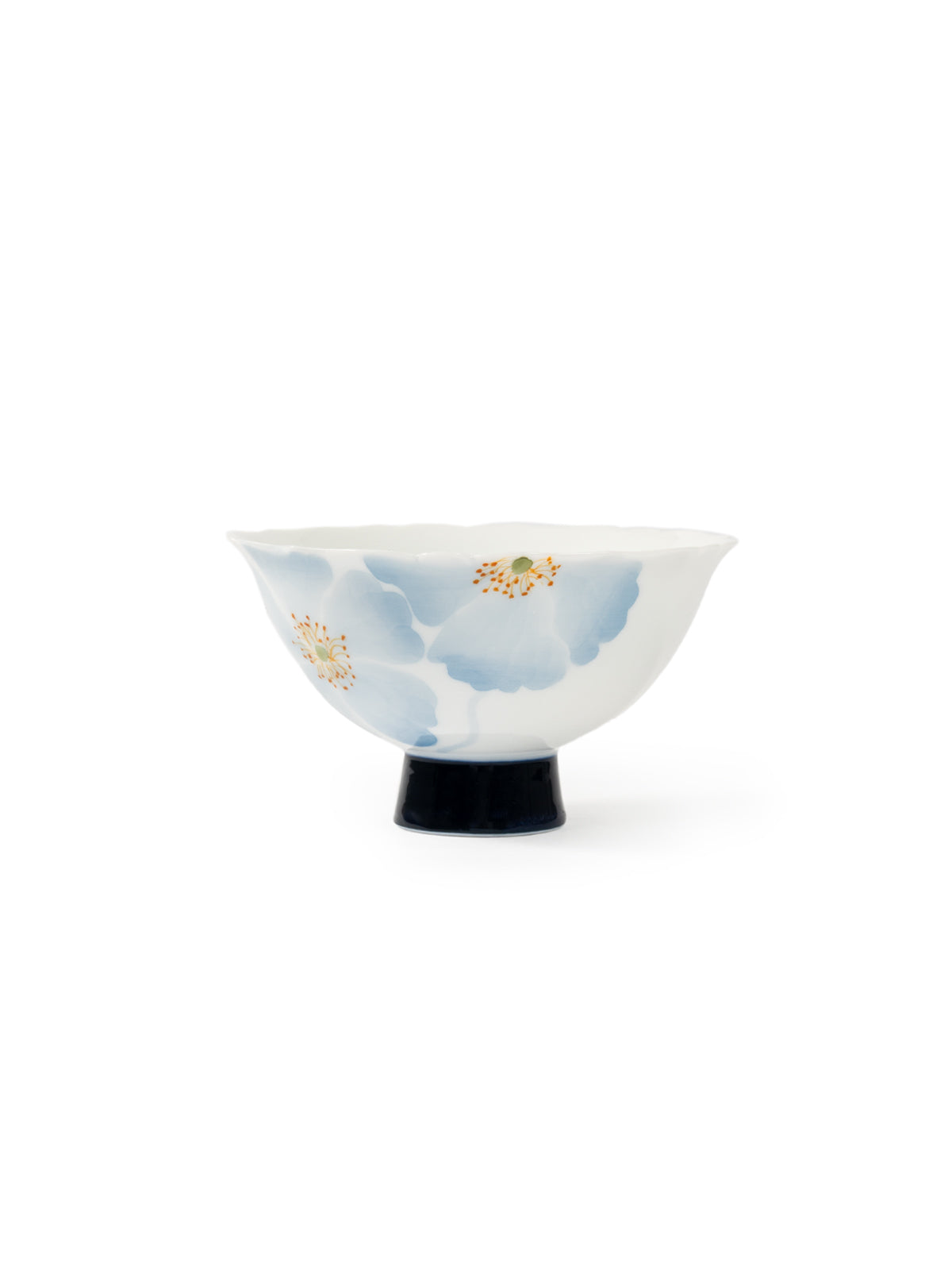 CRAFILAB | Blue Begonia & Tall Foot Floral Teacup