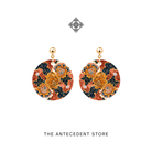 THE ANTECEDENT STORE | Batik Golden Bloom Earrings