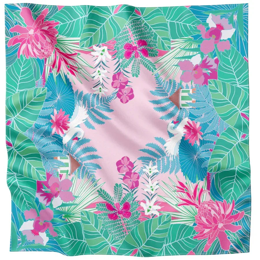 BINARY STYLE | Botanic Splendours Premium Silk Scarf