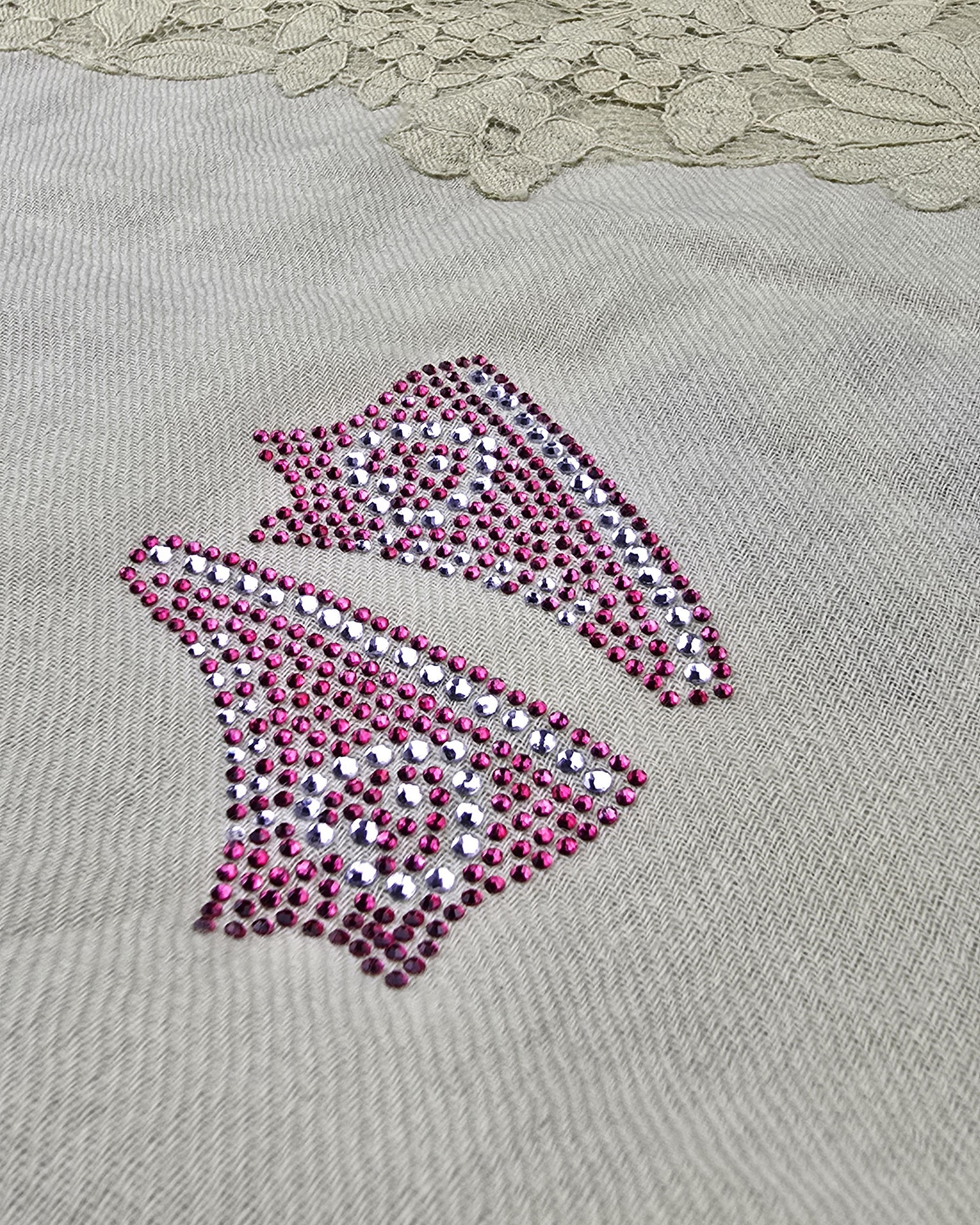 QUEENMARK | AN EMB Pallo Shoe Design Crystal Work 12a