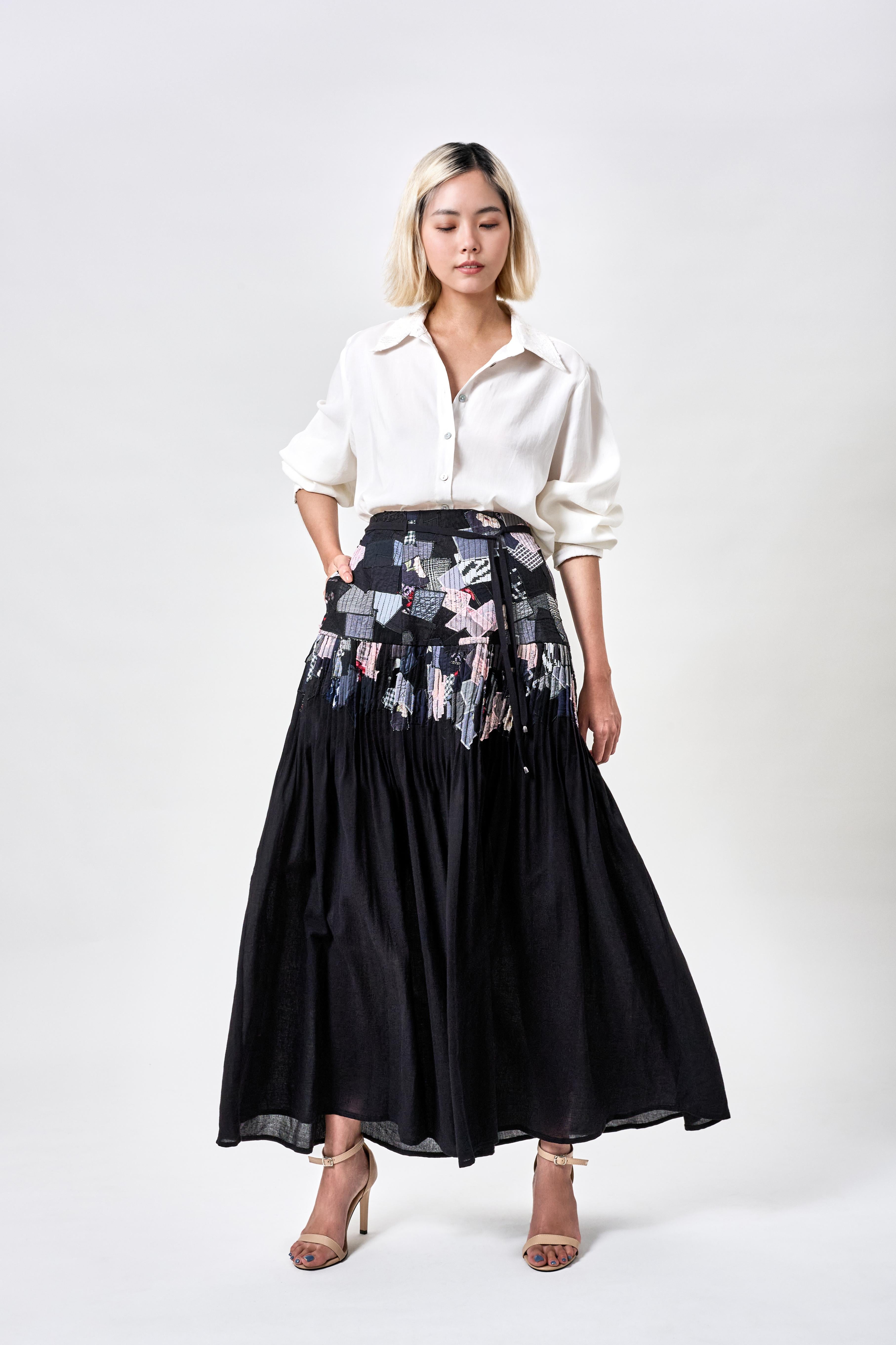 KHAAR | Scrap Midi Skirt