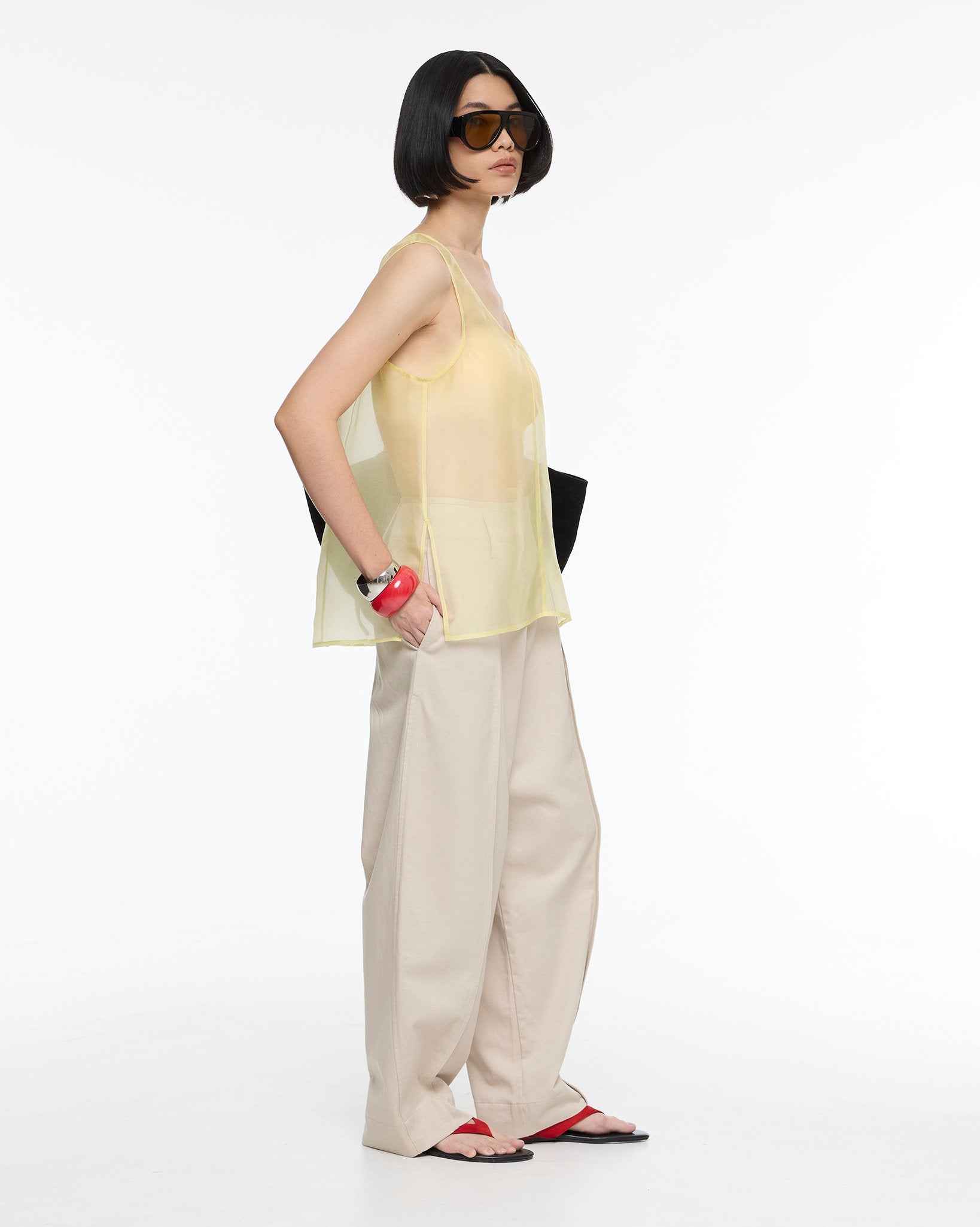 ROCK DAISY | Juliet Silk Organza Reversible Top