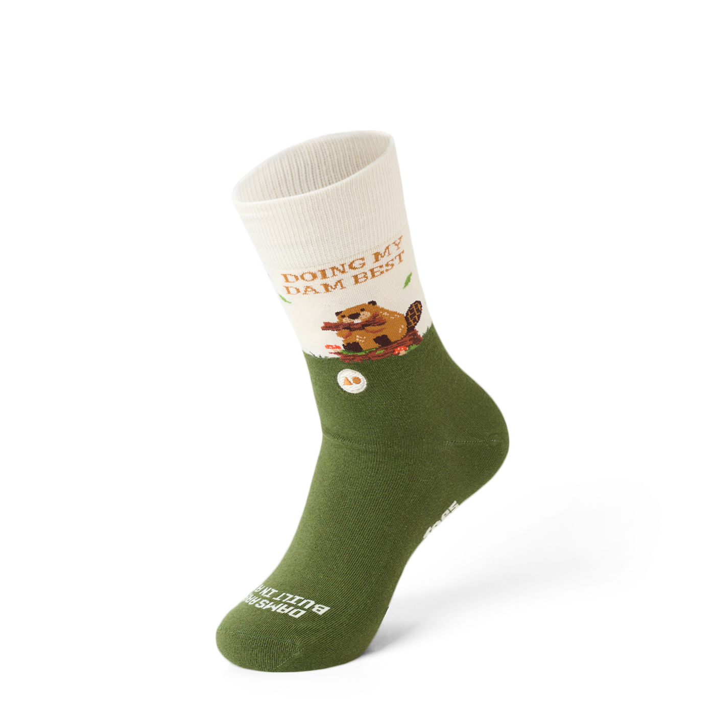 TALKING TOES | Best Beaver Sock | Green