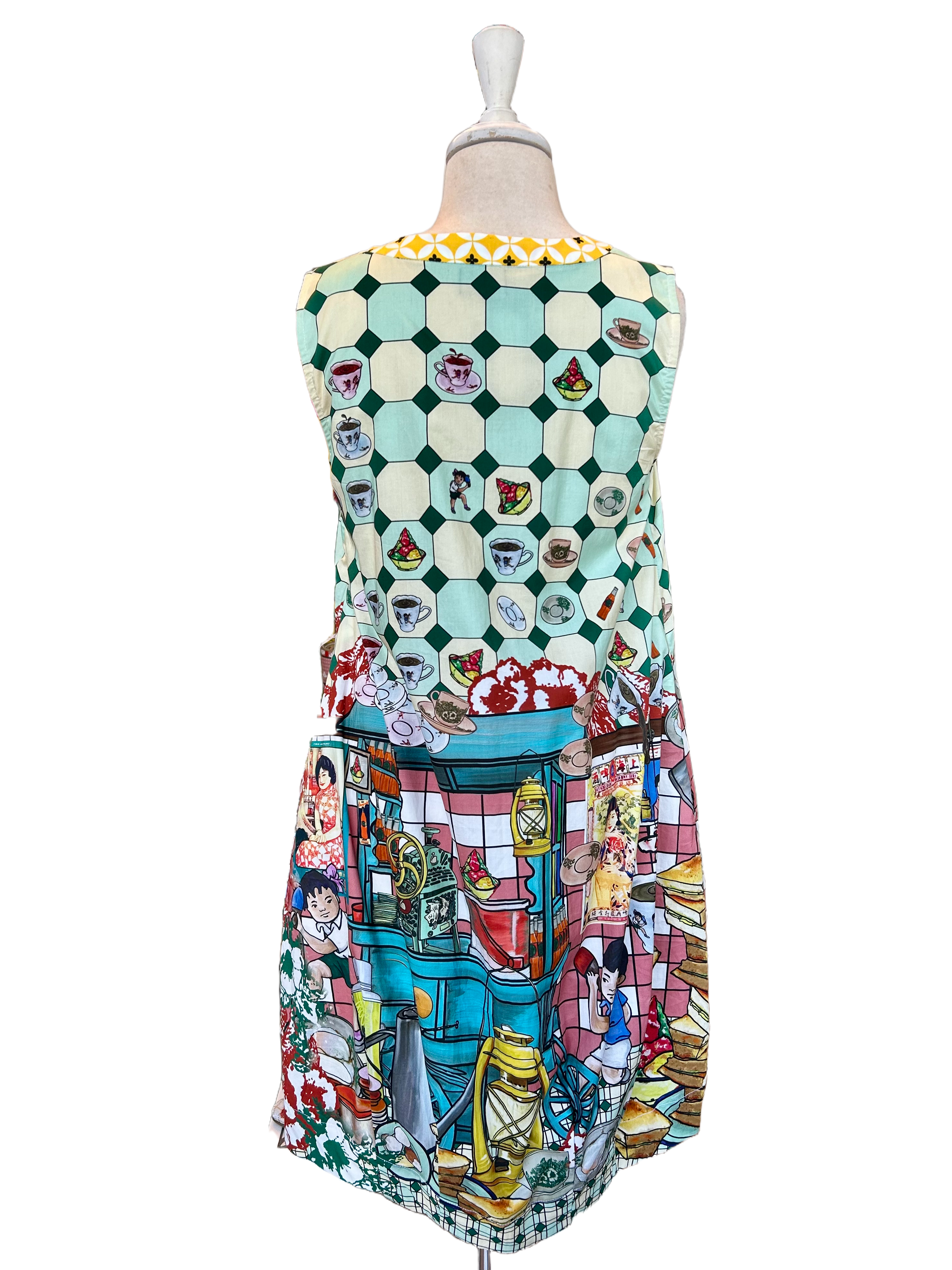 TRIOLOGIE | Kopitiam Sleeveless Tulip Teal Dress