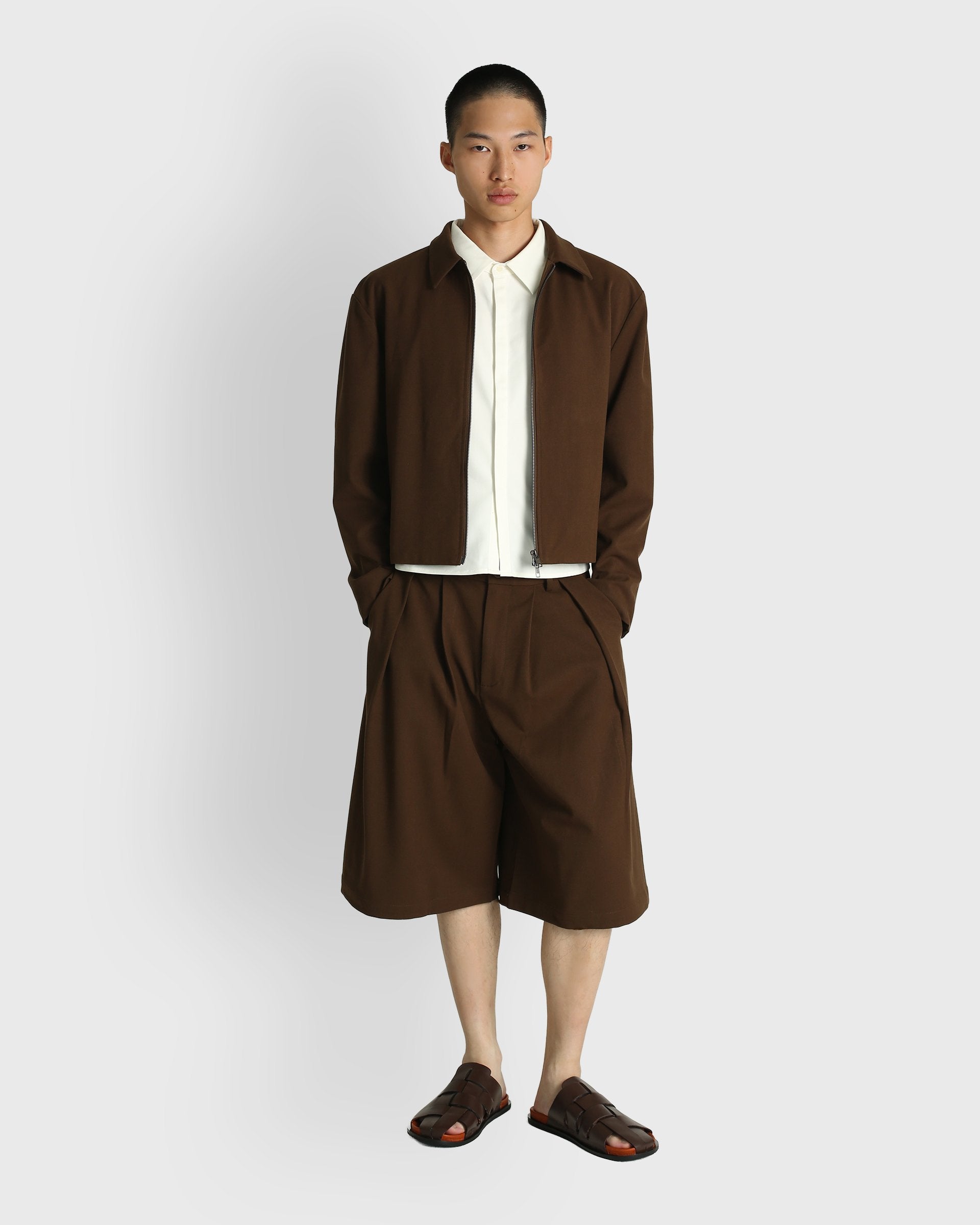 RYMH STUDIO | Cropped Shirt Jacket 001
