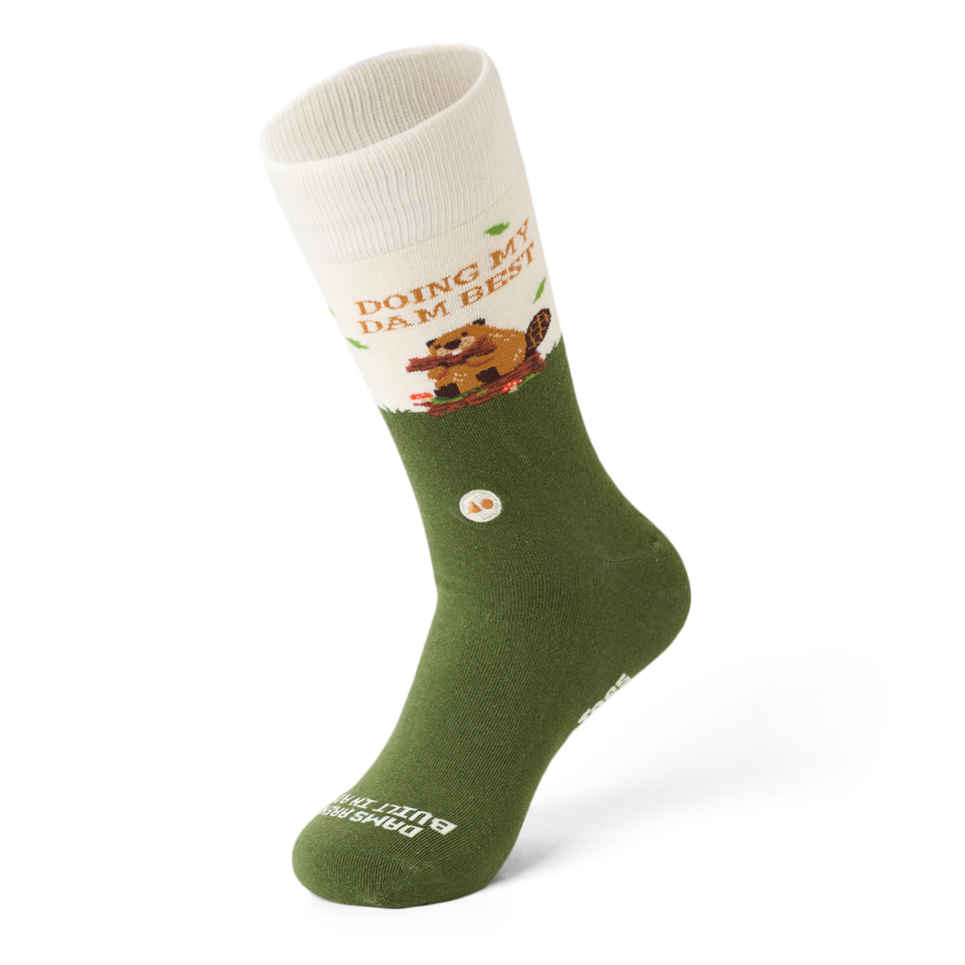 TALKING TOES | Best Beaver Sock | Green