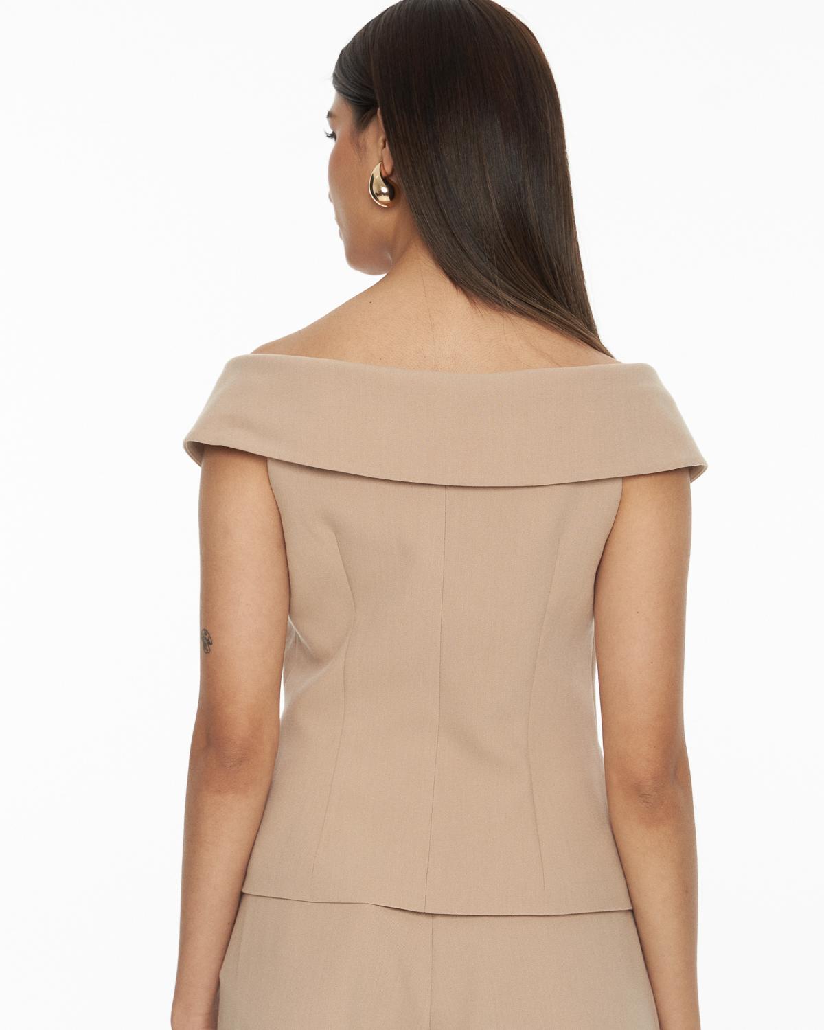 DRESSINGPAULA | Off Shoulder Suit Top