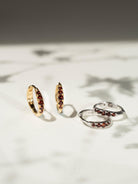 EMBRACE JEWELLERY | Eclipse Hoops With Garnet
