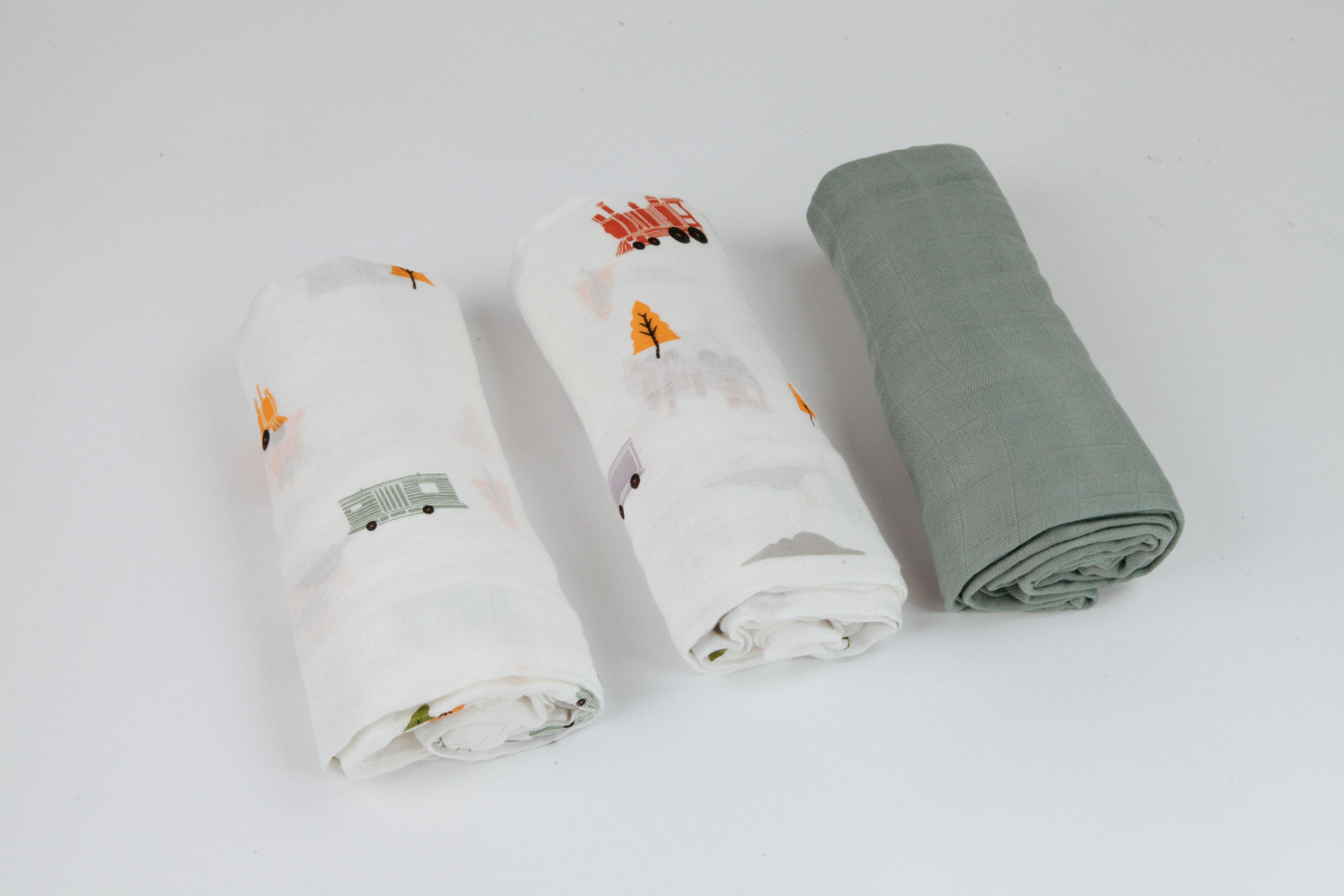 LITTLE REI | LRE Bamboo Swaddle 3PC