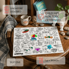 NOM | Nibbles by Nom SG Icons Silicone Colouring Mat
