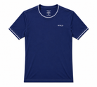WRLD | Topstitch Round Neck Tee | Blue
