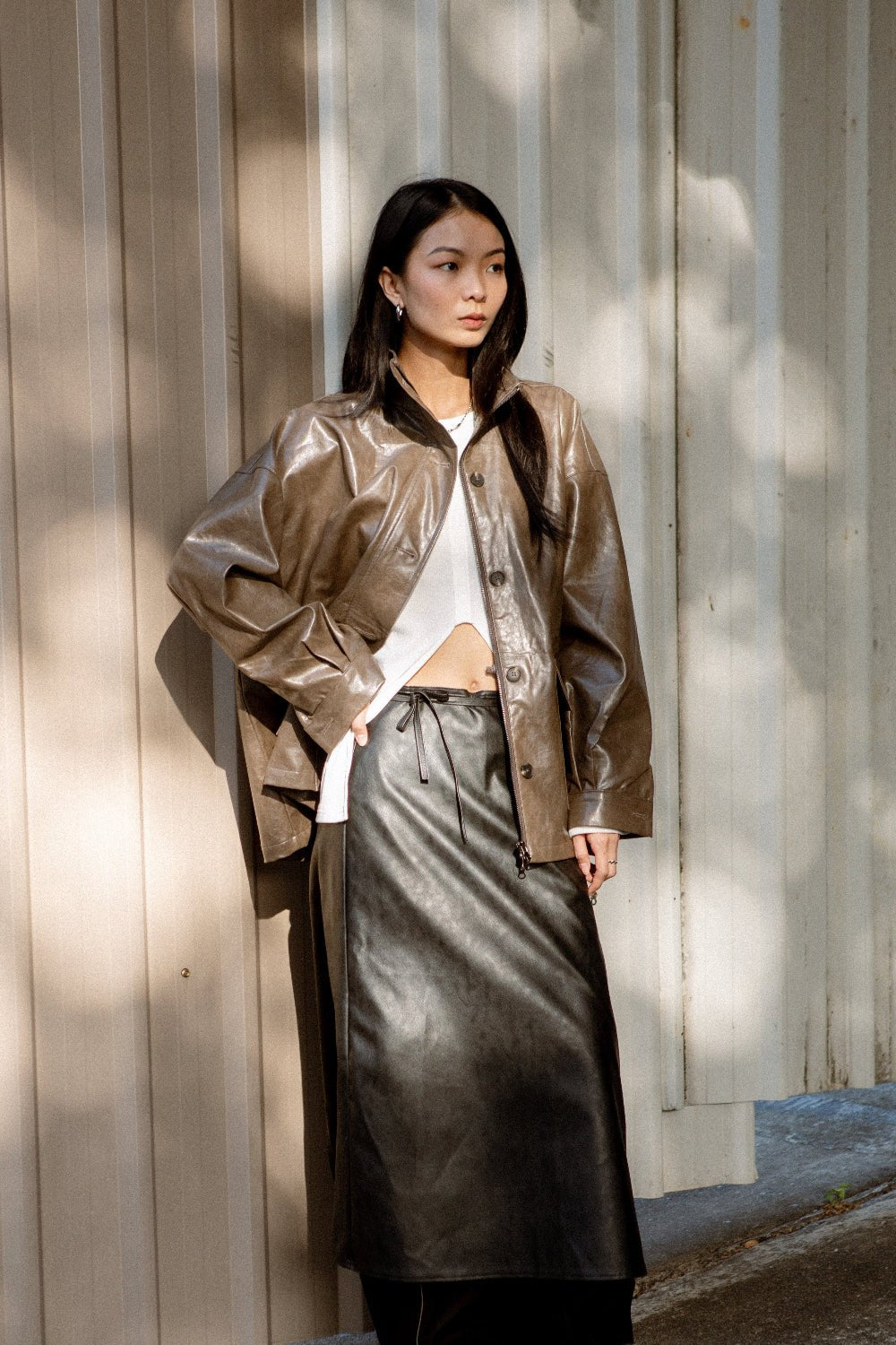 SAERO COLLECTIVE | Hae Wrap Skirt | Black