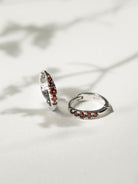 EMBRACE JEWELLERY | Eclipse Hoops With Garnet