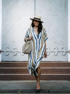 EDITION LIMITEE SINGAPORE | Shirt Dress Long | Charcoal Stripes