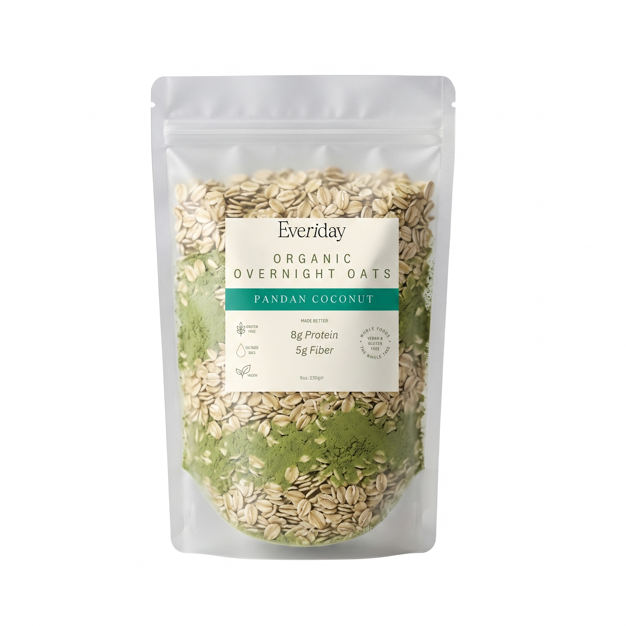 EVERIDAY FOOD | Organic Overnight Oats Pandan
